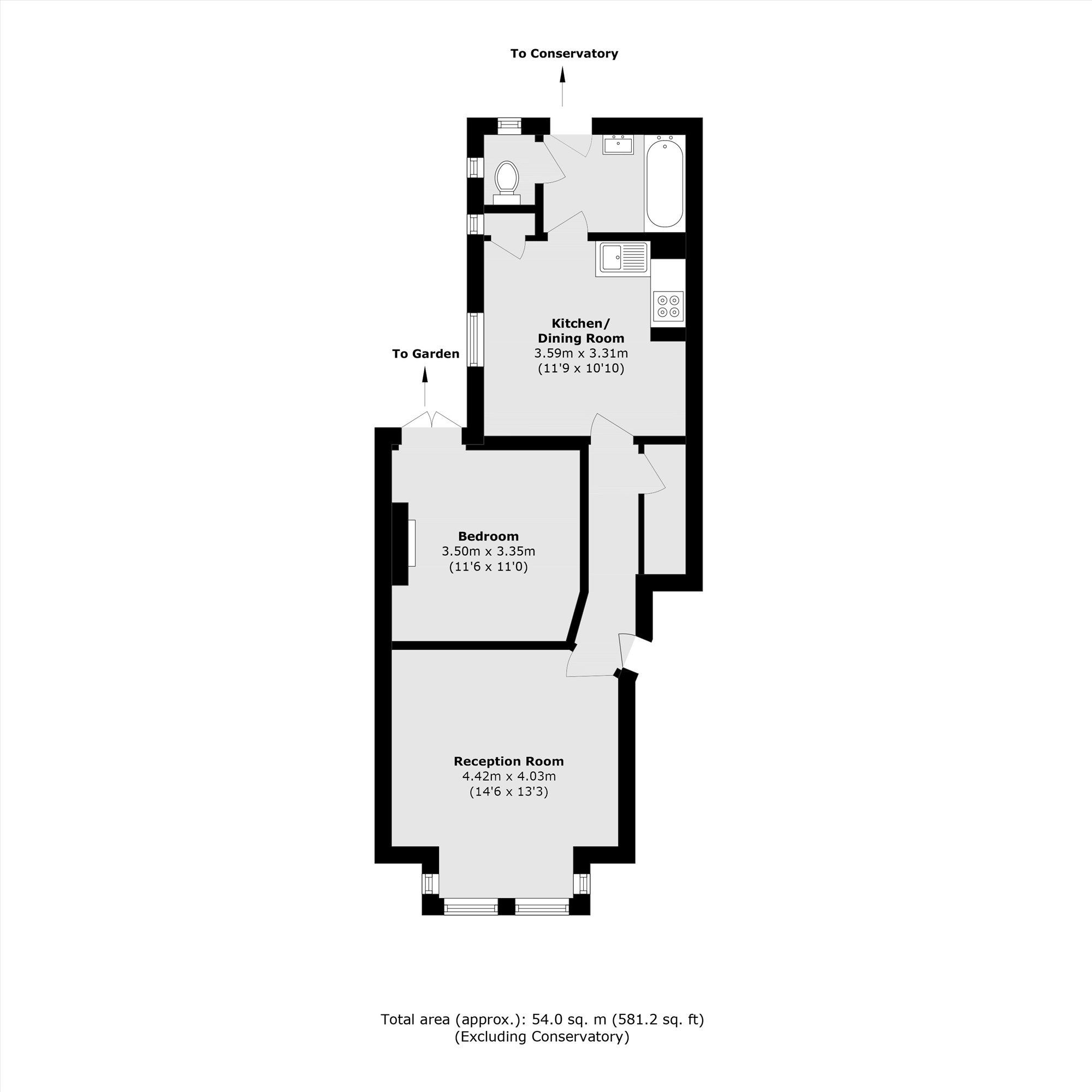 GFF, 3, Compton Crescent, London floorplan