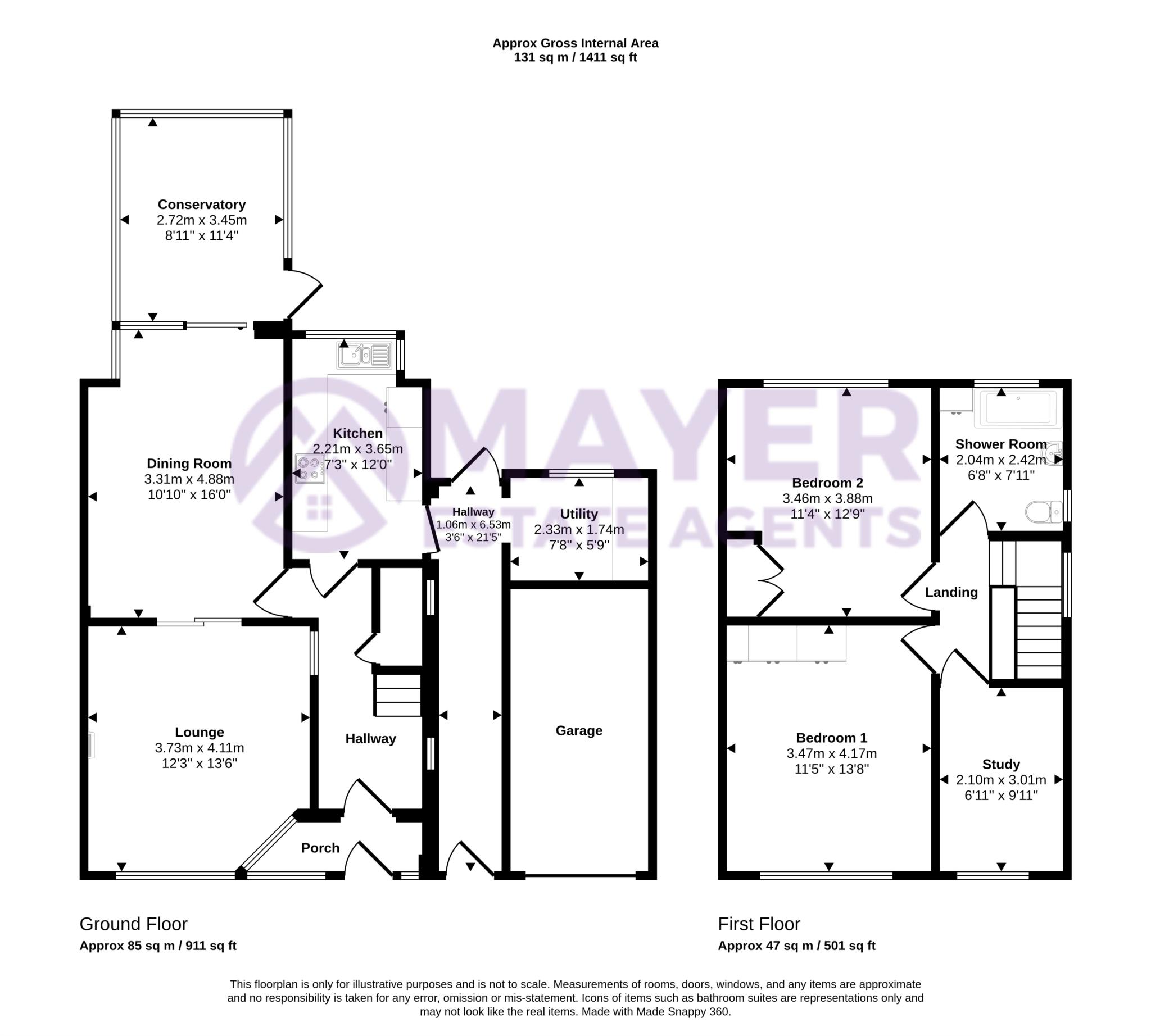 Lynwood Avenue, Plymouth floorplan