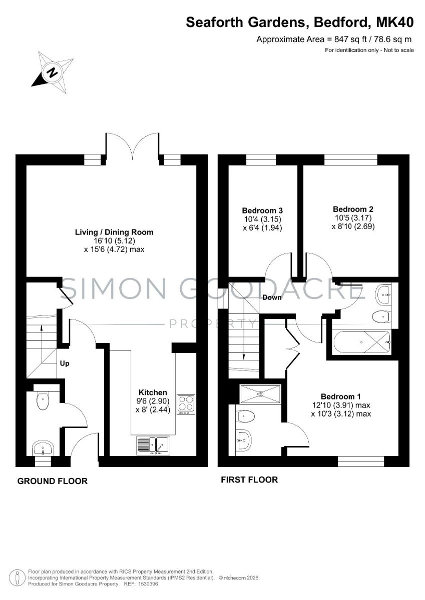 2 Seaforth Garden, Bedford, Bedford floorplan