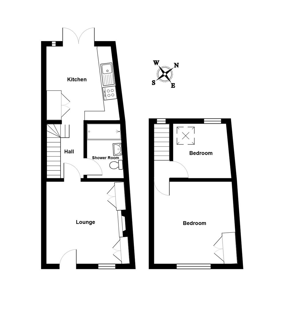 Oystercatcher Cottage, 4 Lime Kiln Quay, Woodbridge floorplan
