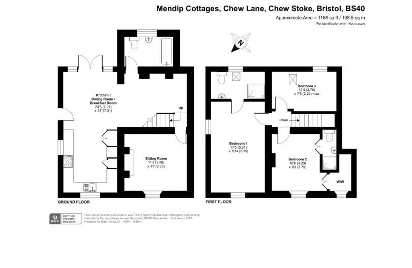 2 Mendip Cottages, Chew Lane, Bristol floorplan