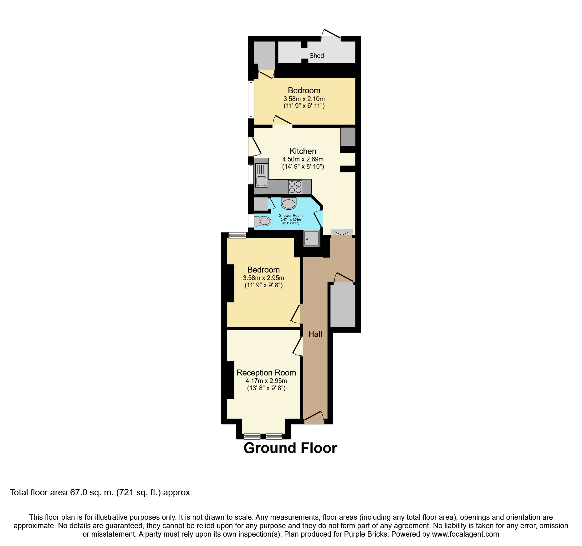 2 Bedrooms Maisonette for sale in Durban Road, West Norwood SE27