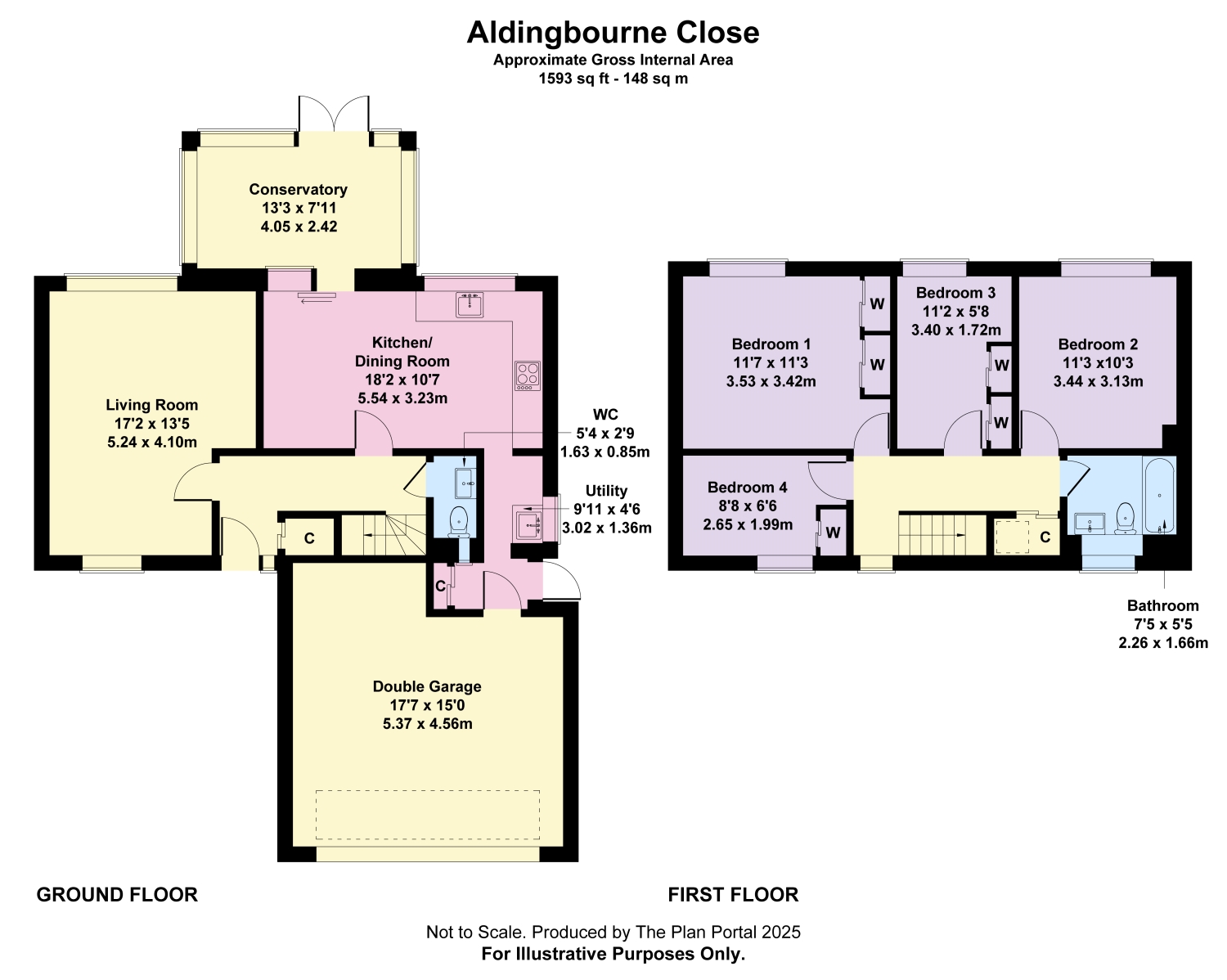 24, Aldingbourne Close, Crawley floorplan