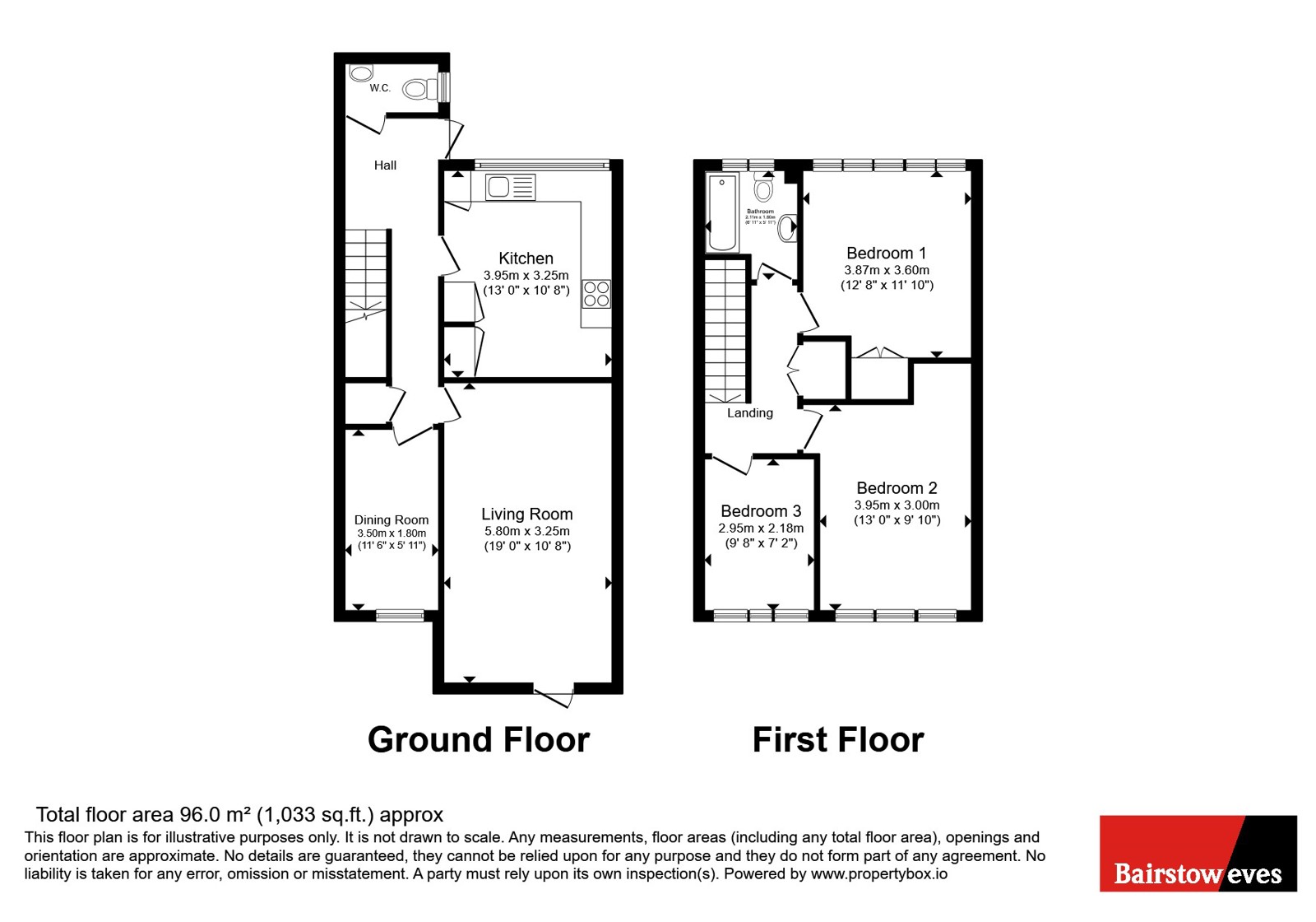 3, Meadow Road, London floorplan