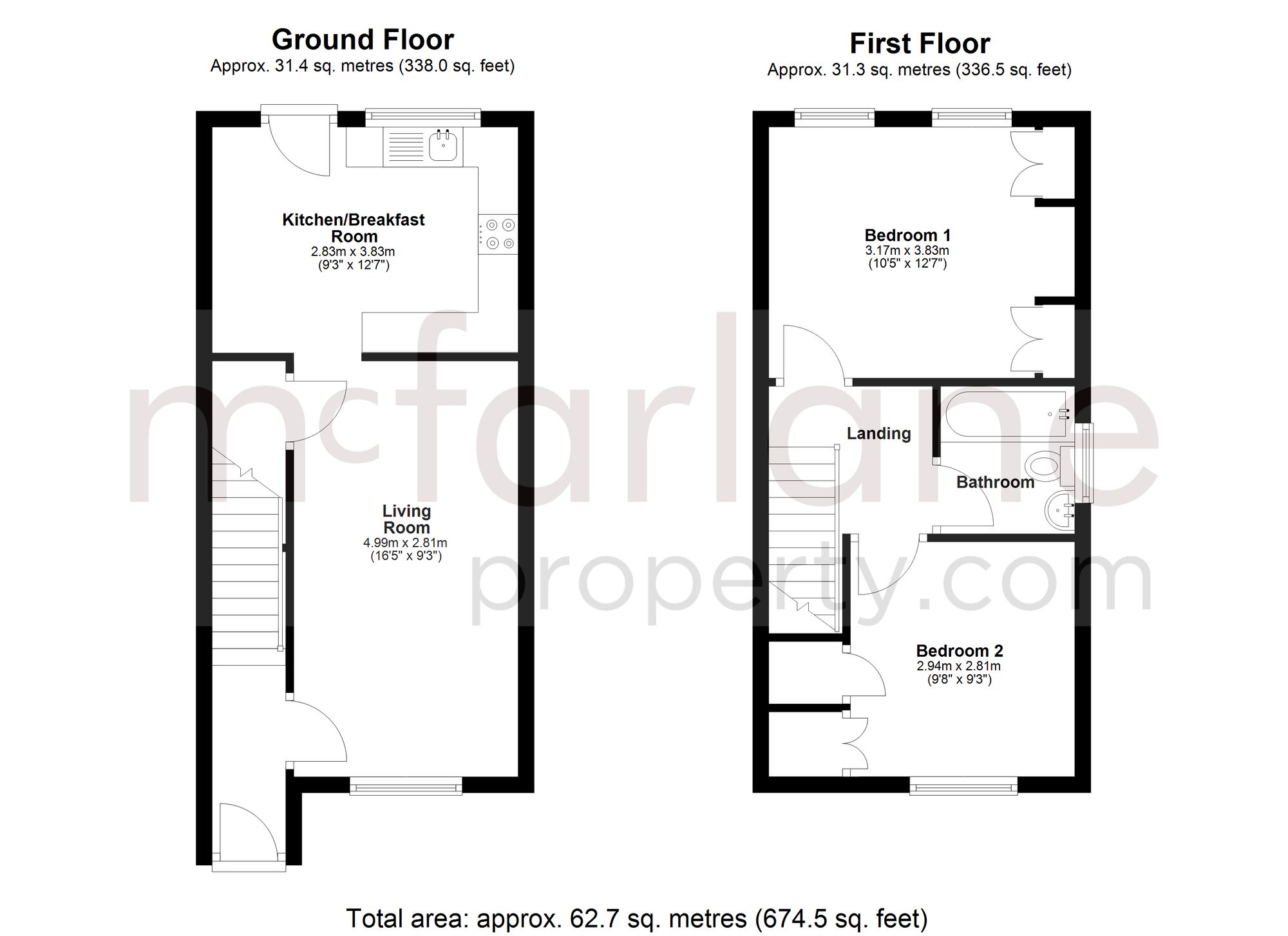 27 Fairfield, Swindon floorplan