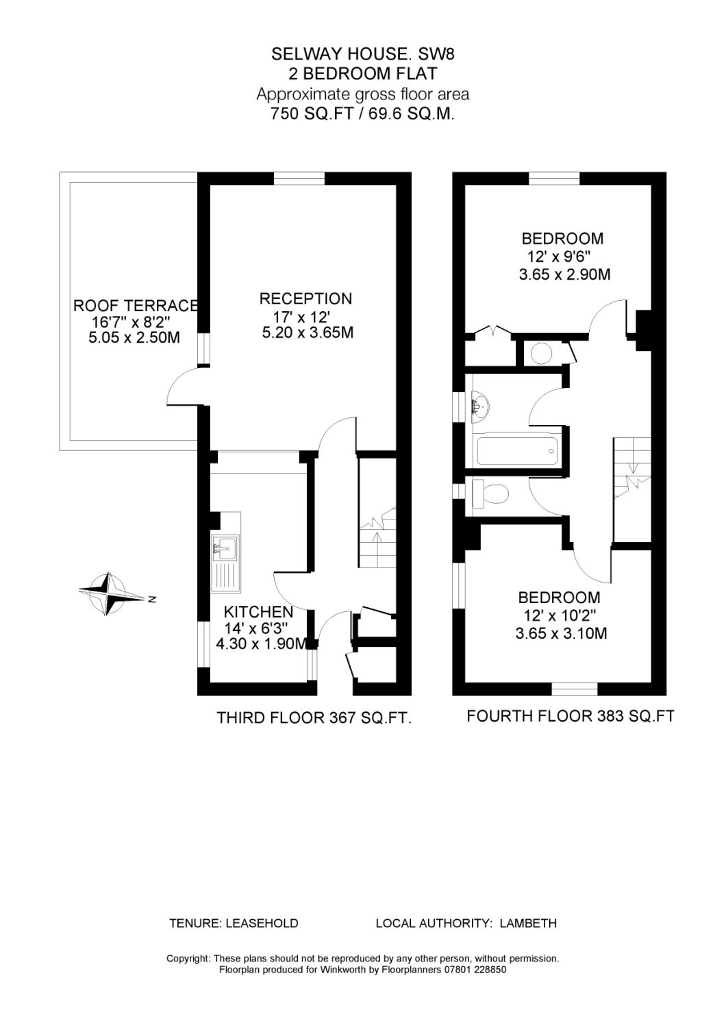Free property report Flat 20, Selway House, 272, South Lambeth Road ...