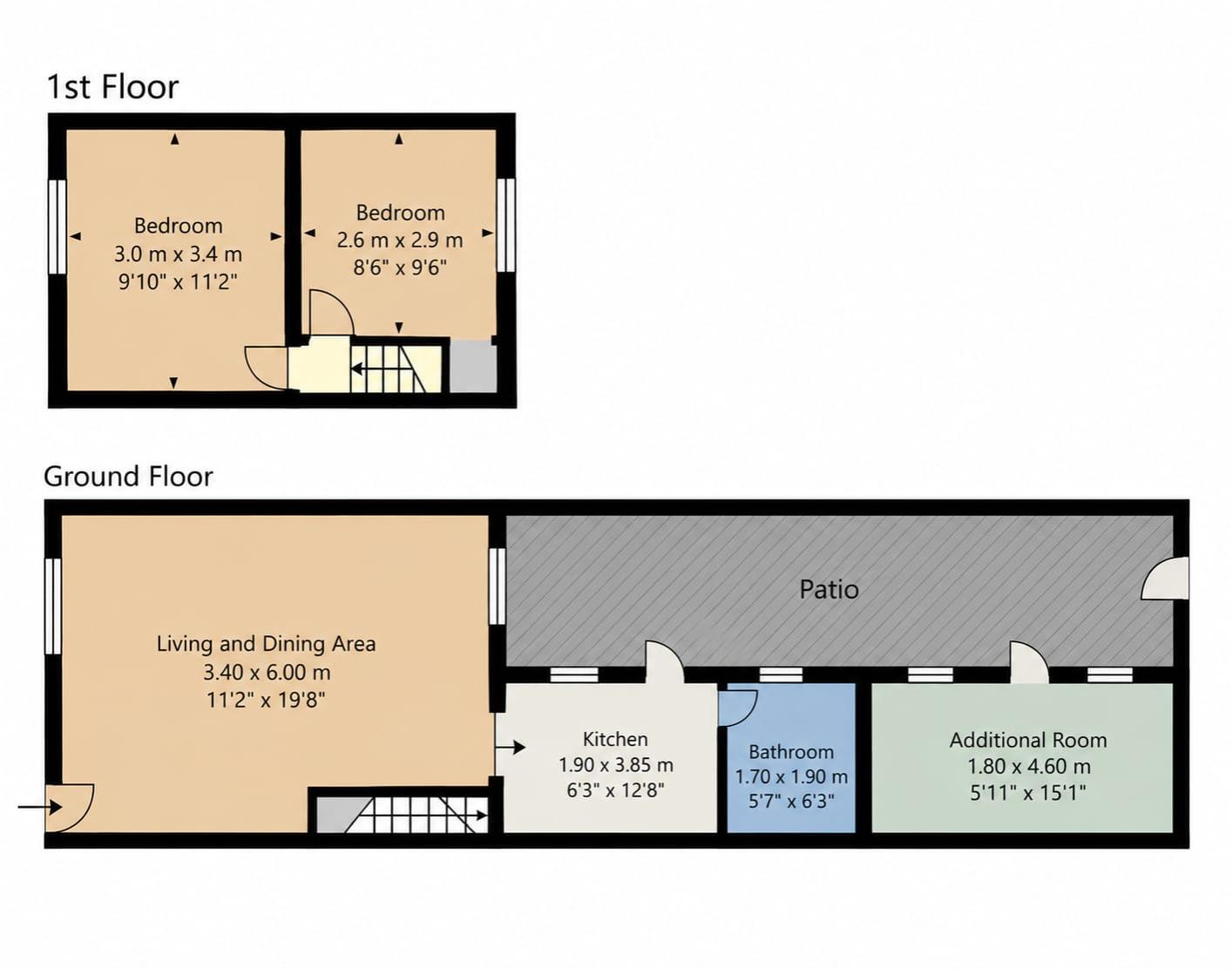 24, Red Lion Street, Boston floorplan