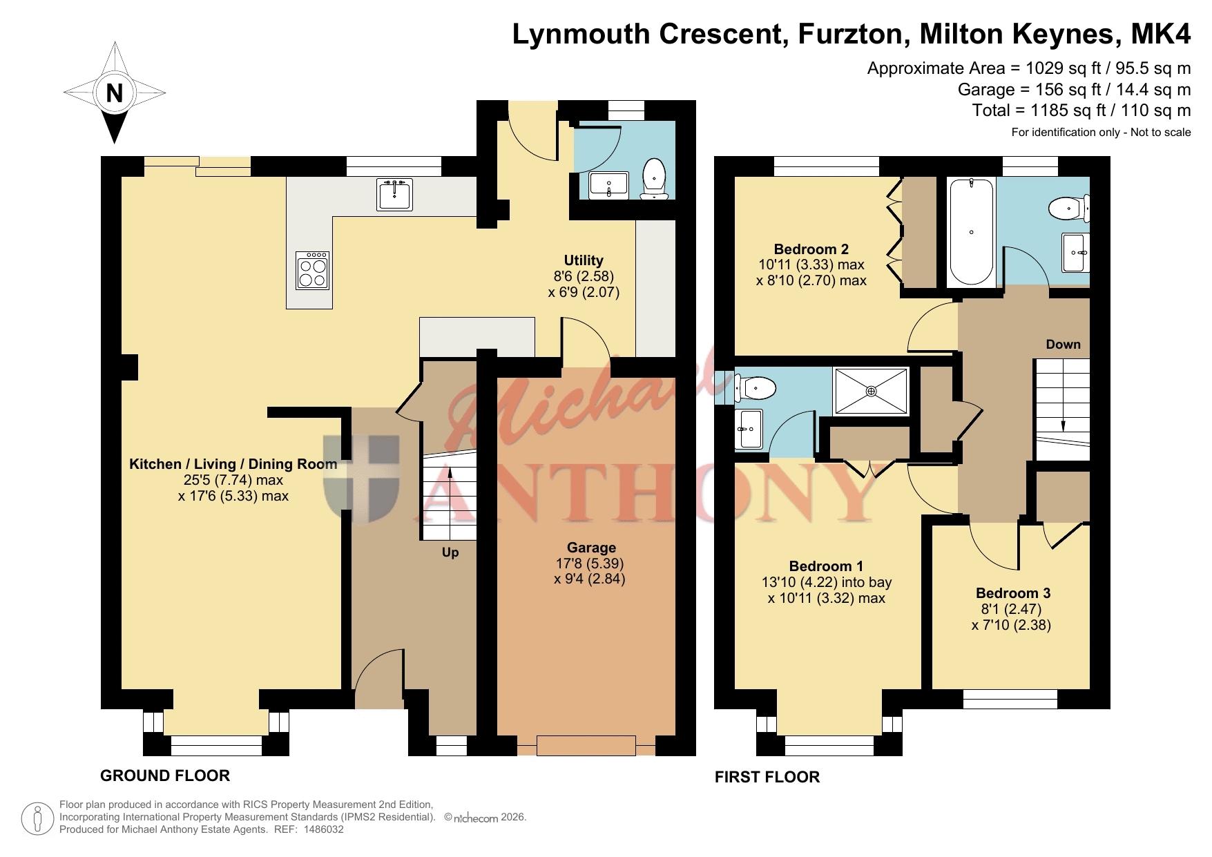 73, Lynmouth Crescent, Milton Keynes floorplan