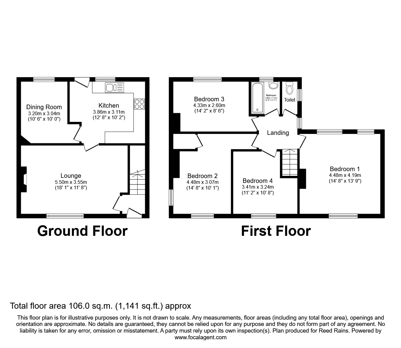 Westwood Road, Cutsyke, Castleford, West Yorkshire WF10, 4 bedroom end