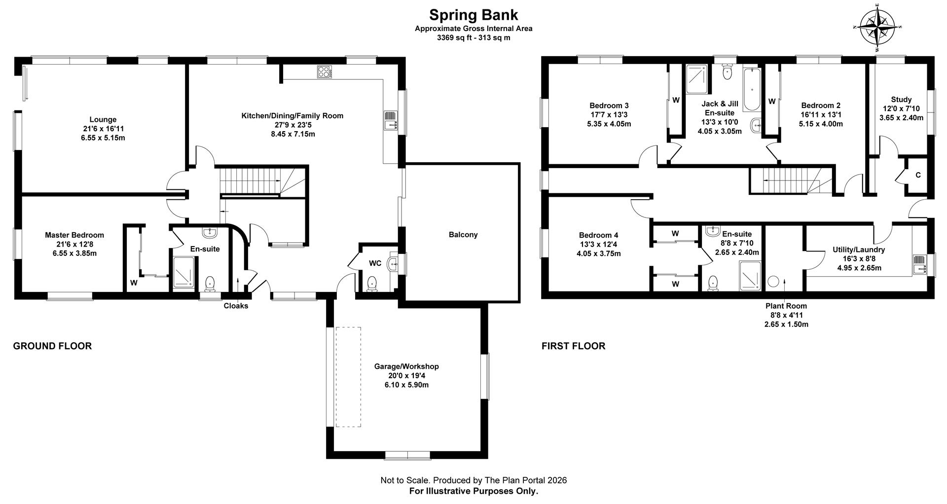 Spring Bank, Galahill, Jedburgh floorplan