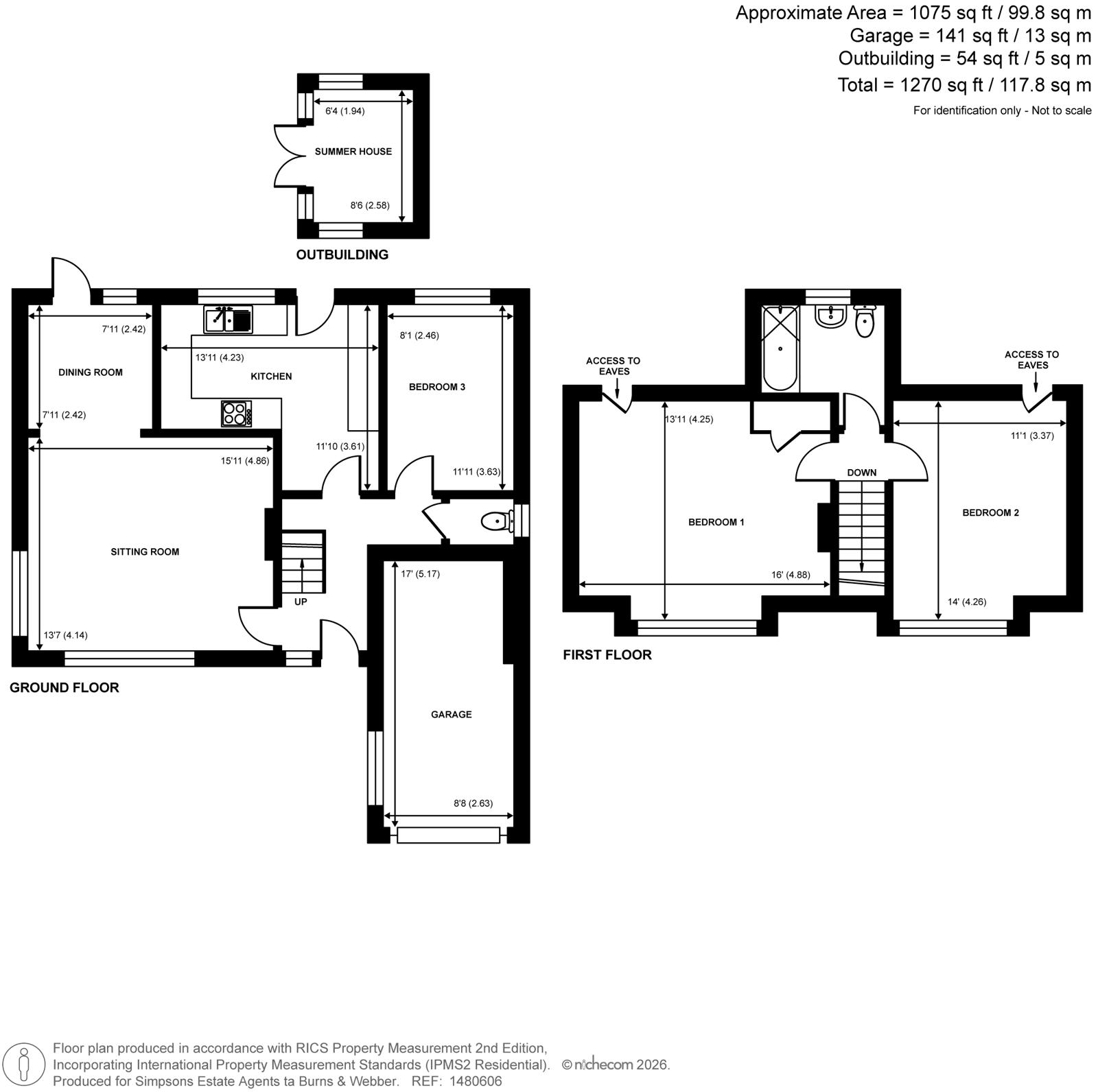 Woodlawn,, Beacon View Road, Elstead floorplan