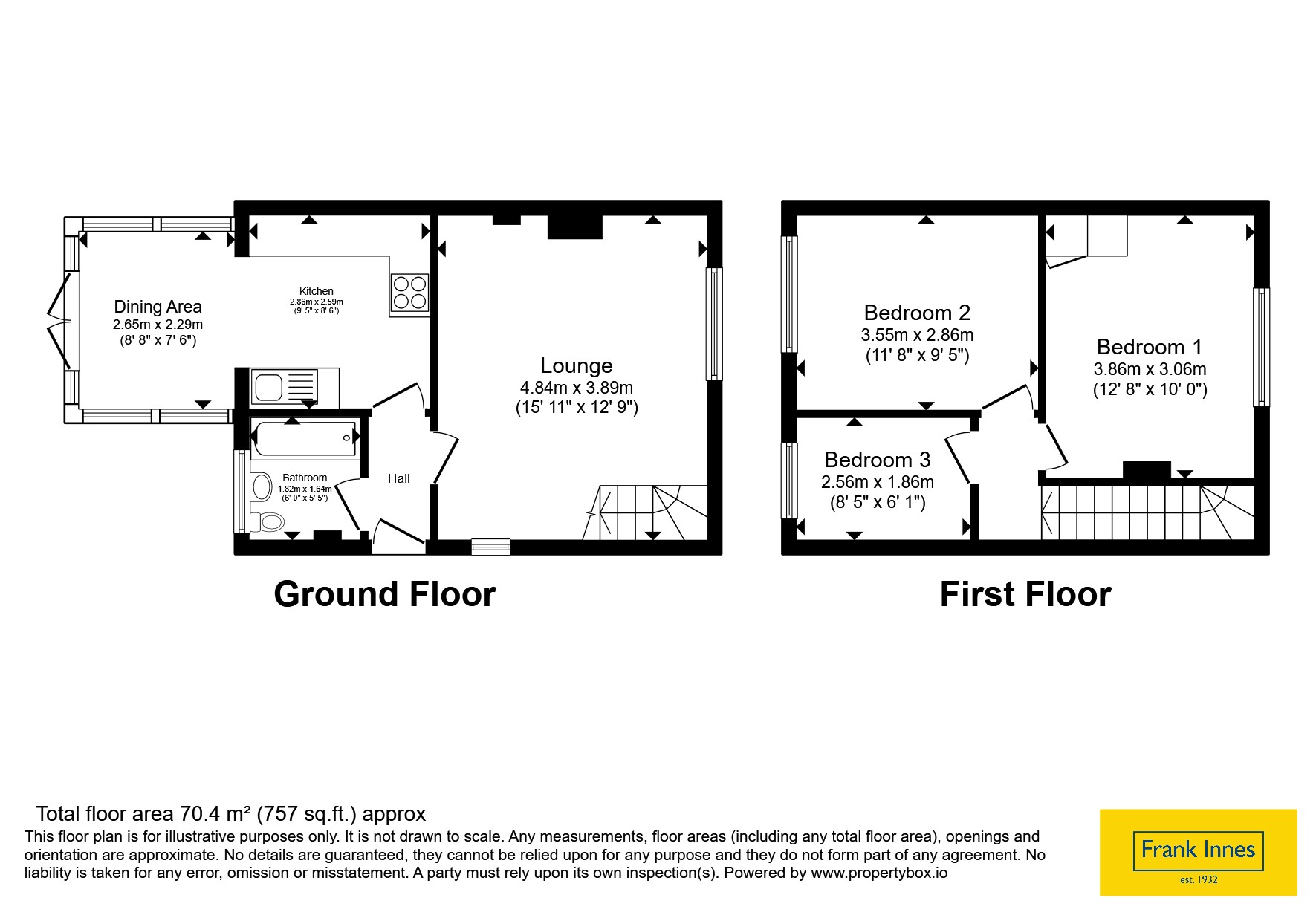 9, Derwent Close, Derbyshire floorplan