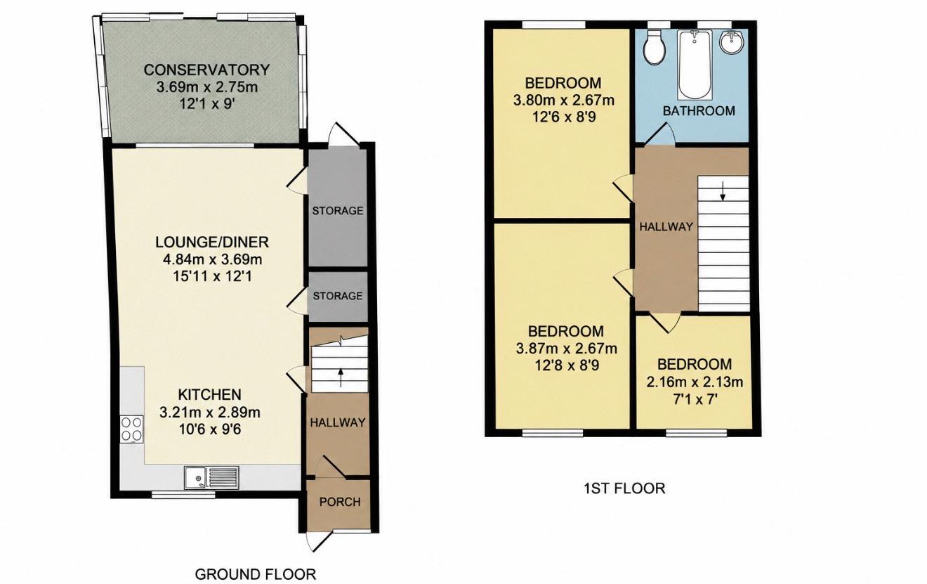 73, Thrales Close, Luton floorplan