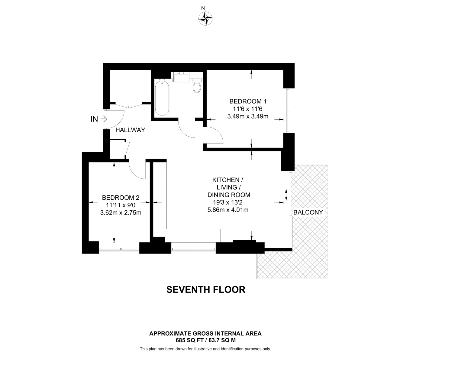 7, Pegler Square, London floorplan