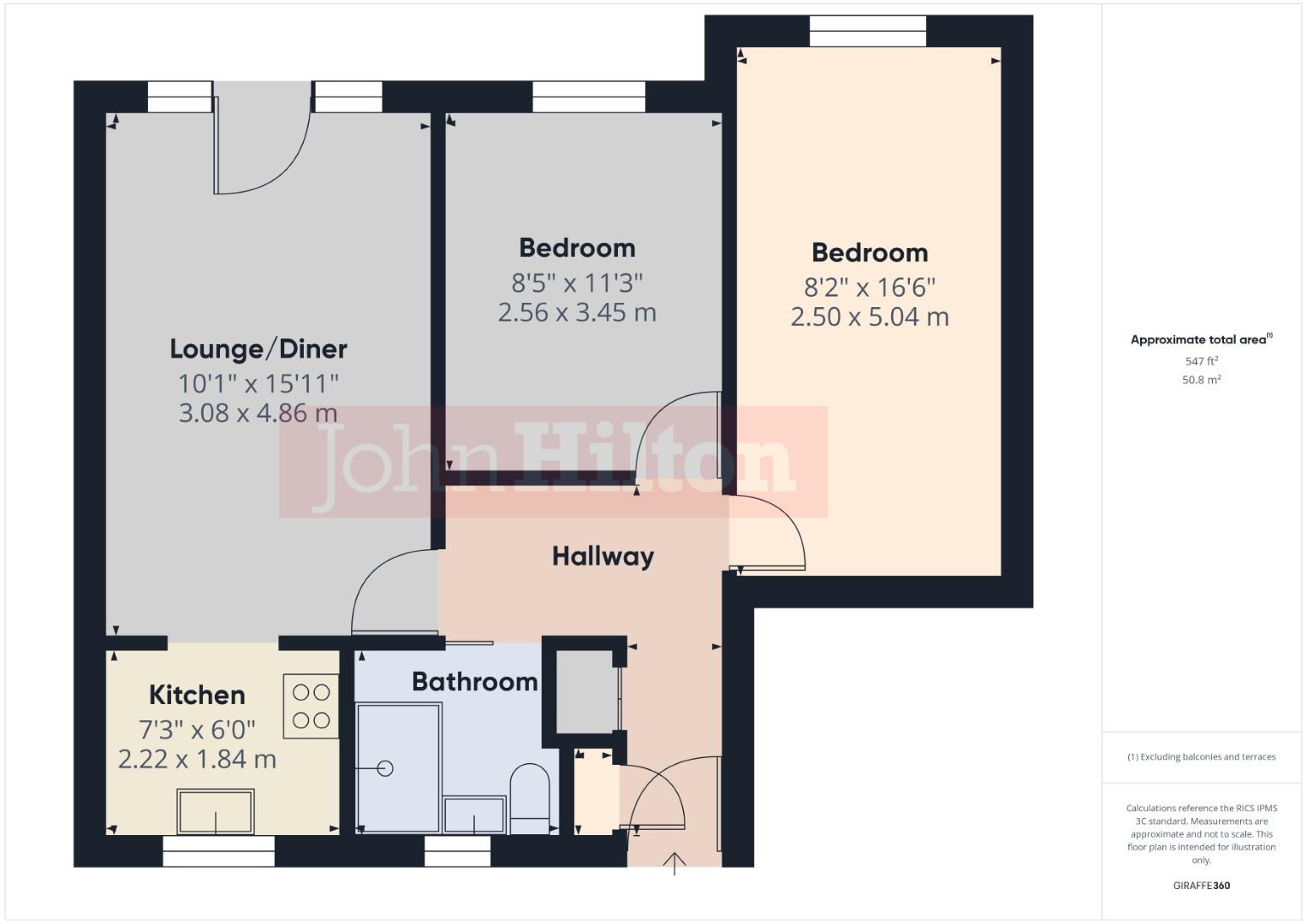 Flat 10, Marine Court, 65 Marine Drive, Rottingdean floorplan