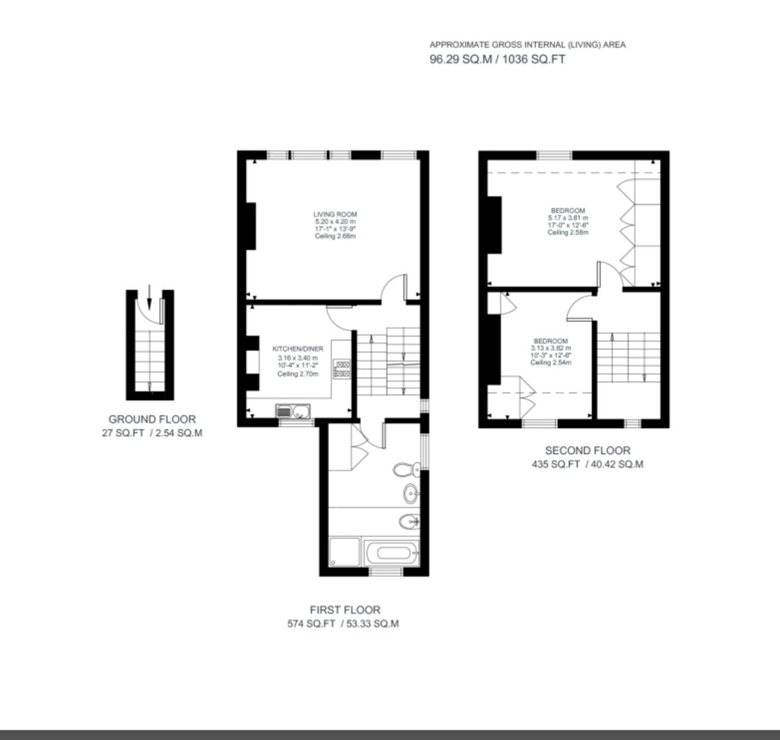 Haldon Road, London floorplan