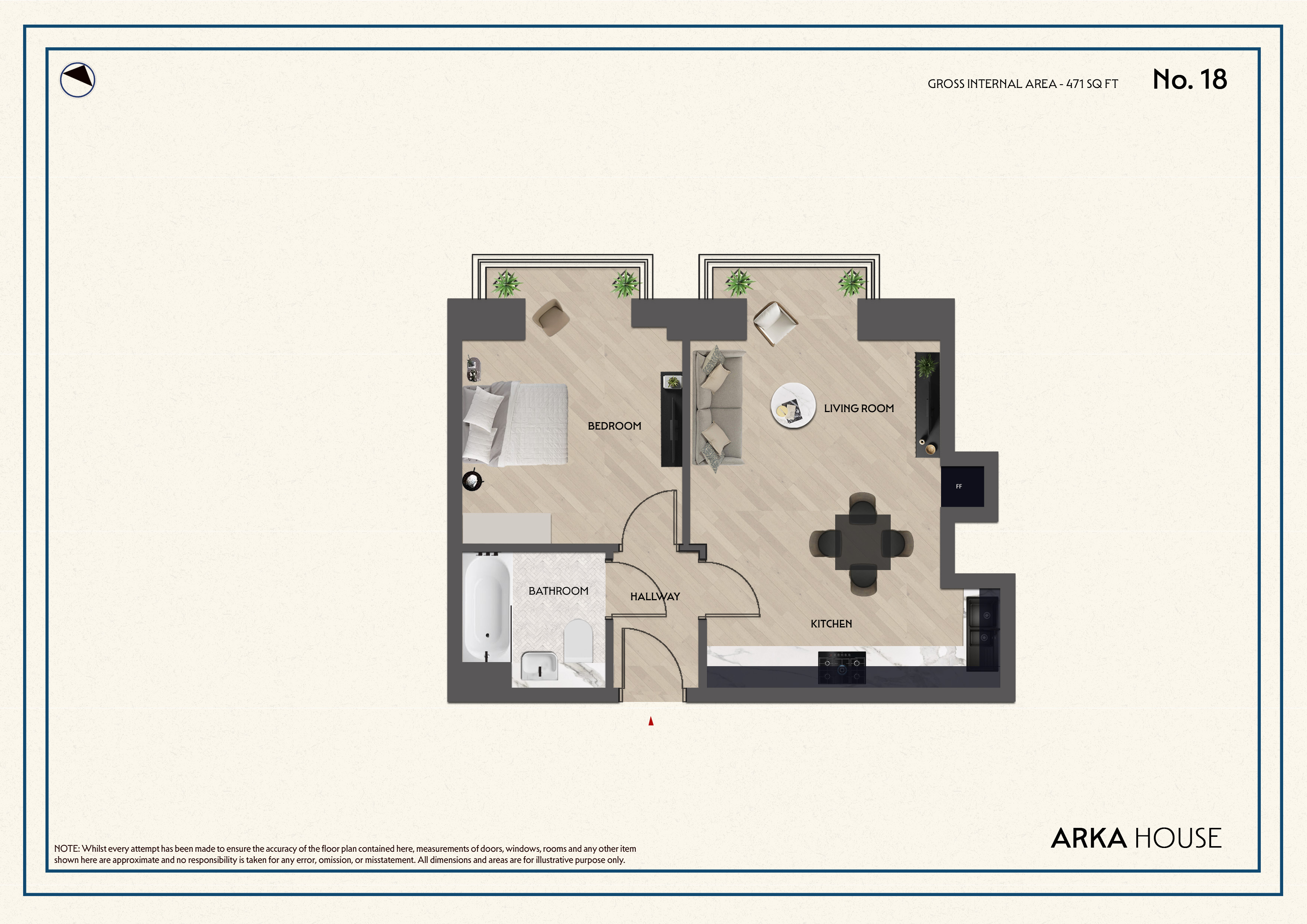 Flat 18 , High Road, London floorplan