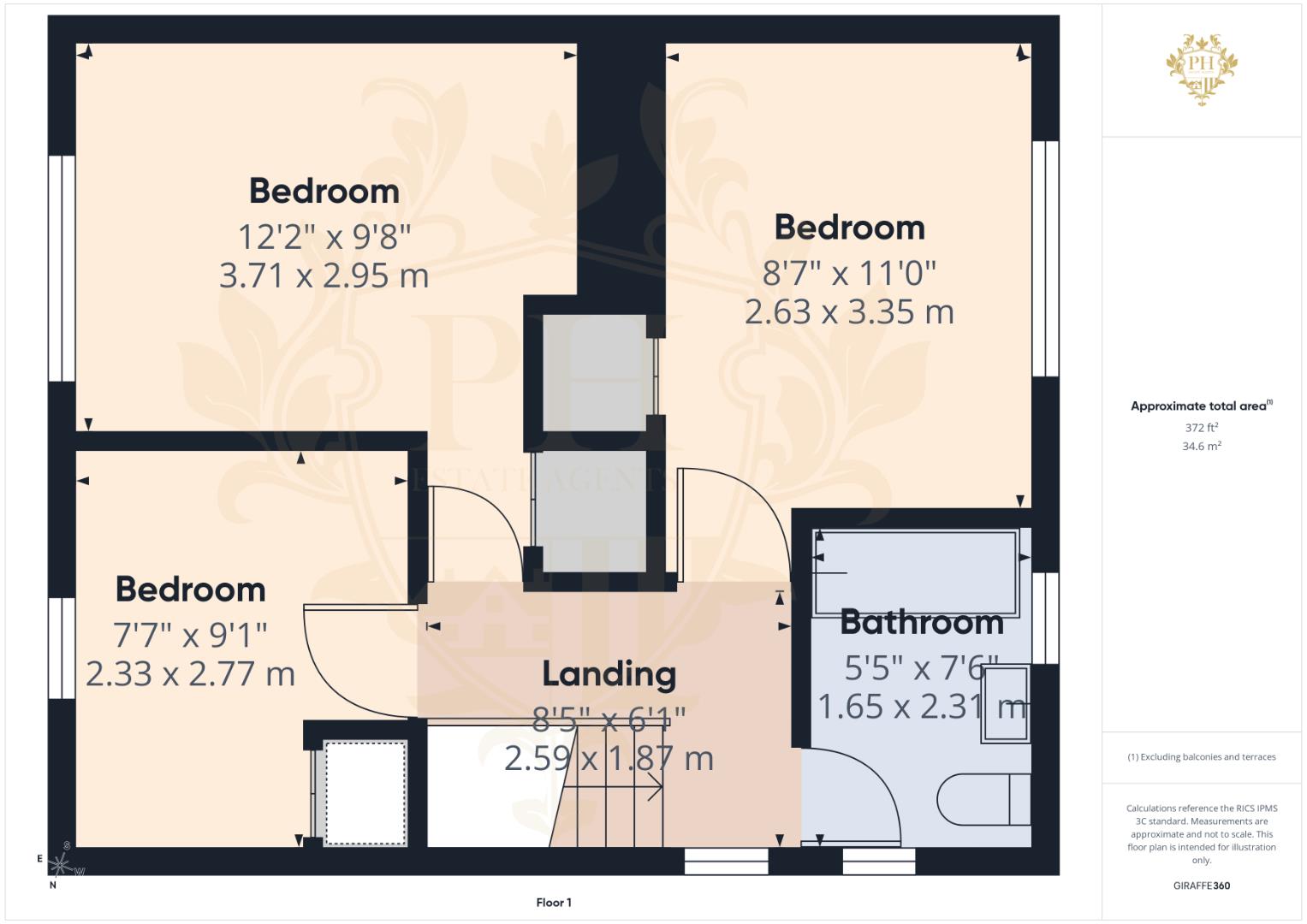 75, Grisedale Crescent, Middlesbrough floorplan