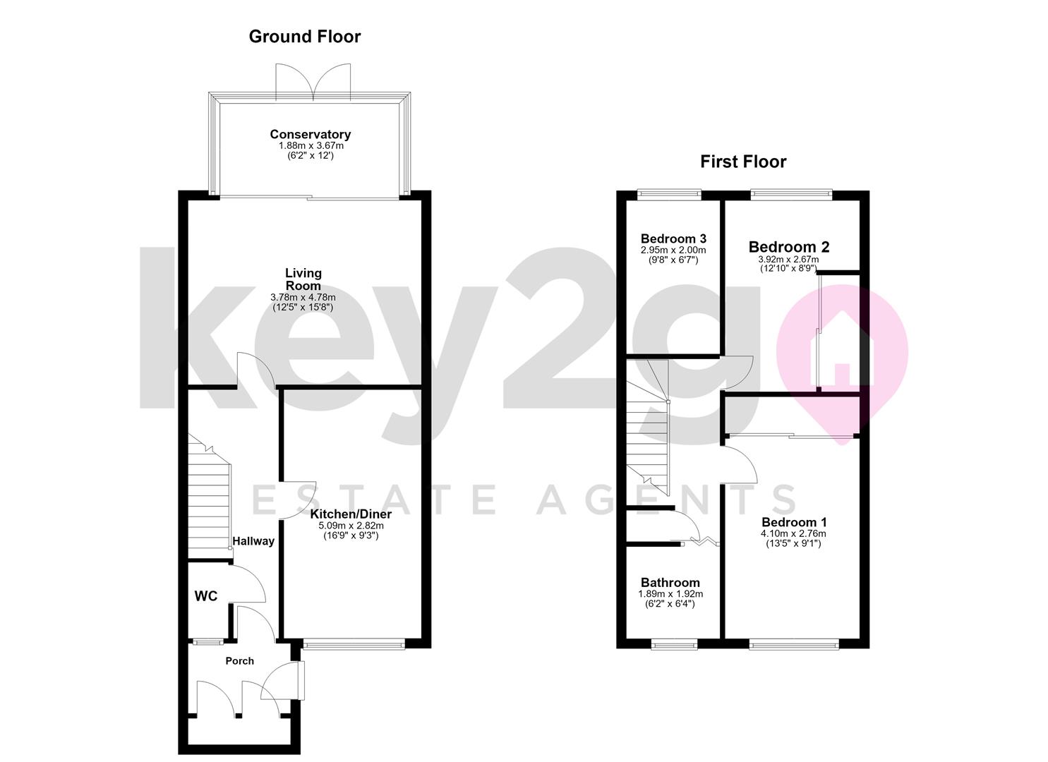 28, Erskine Road, Sheffield floorplan