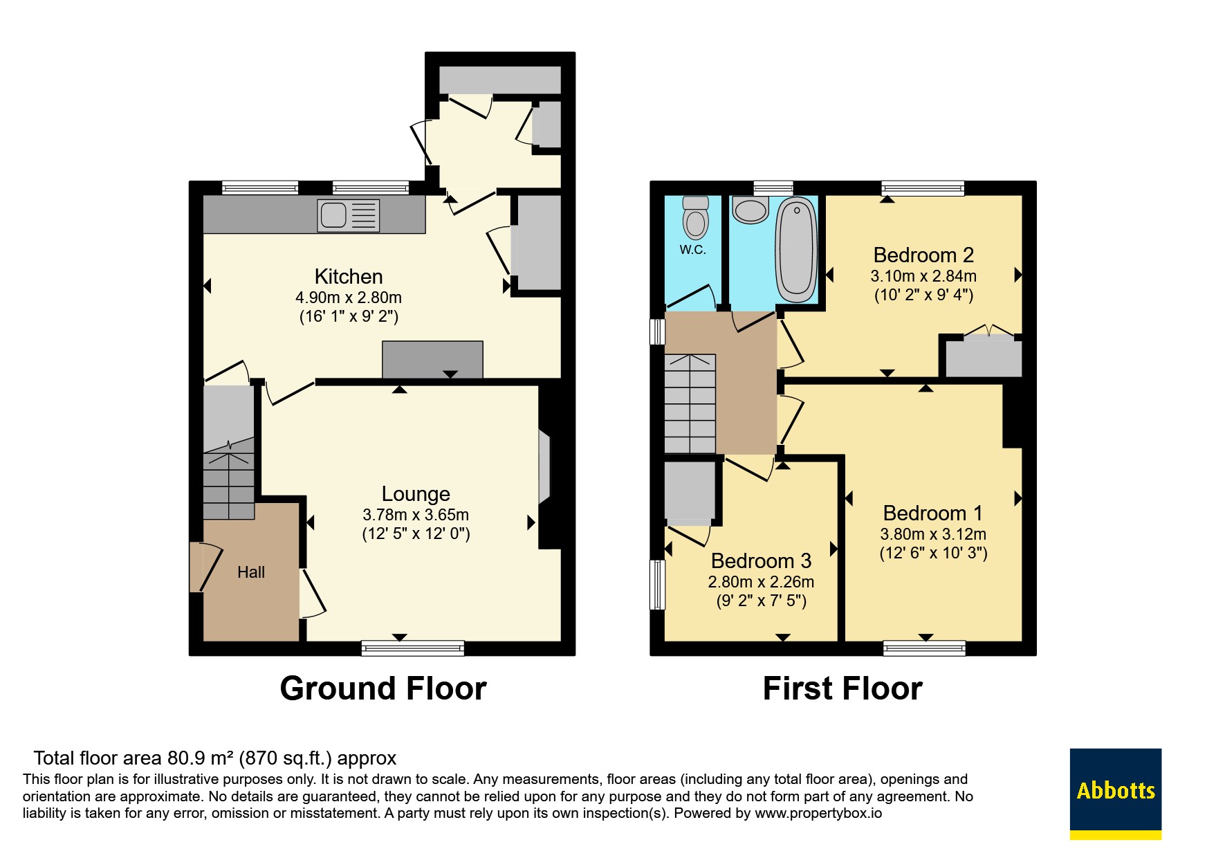 77, Church Hill, Chelmsford floorplan