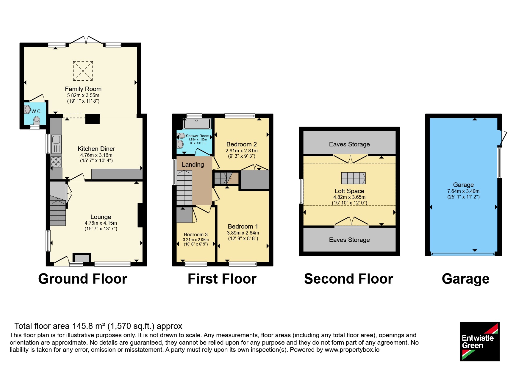 114, Claughton Avenue, Lancashire floorplan