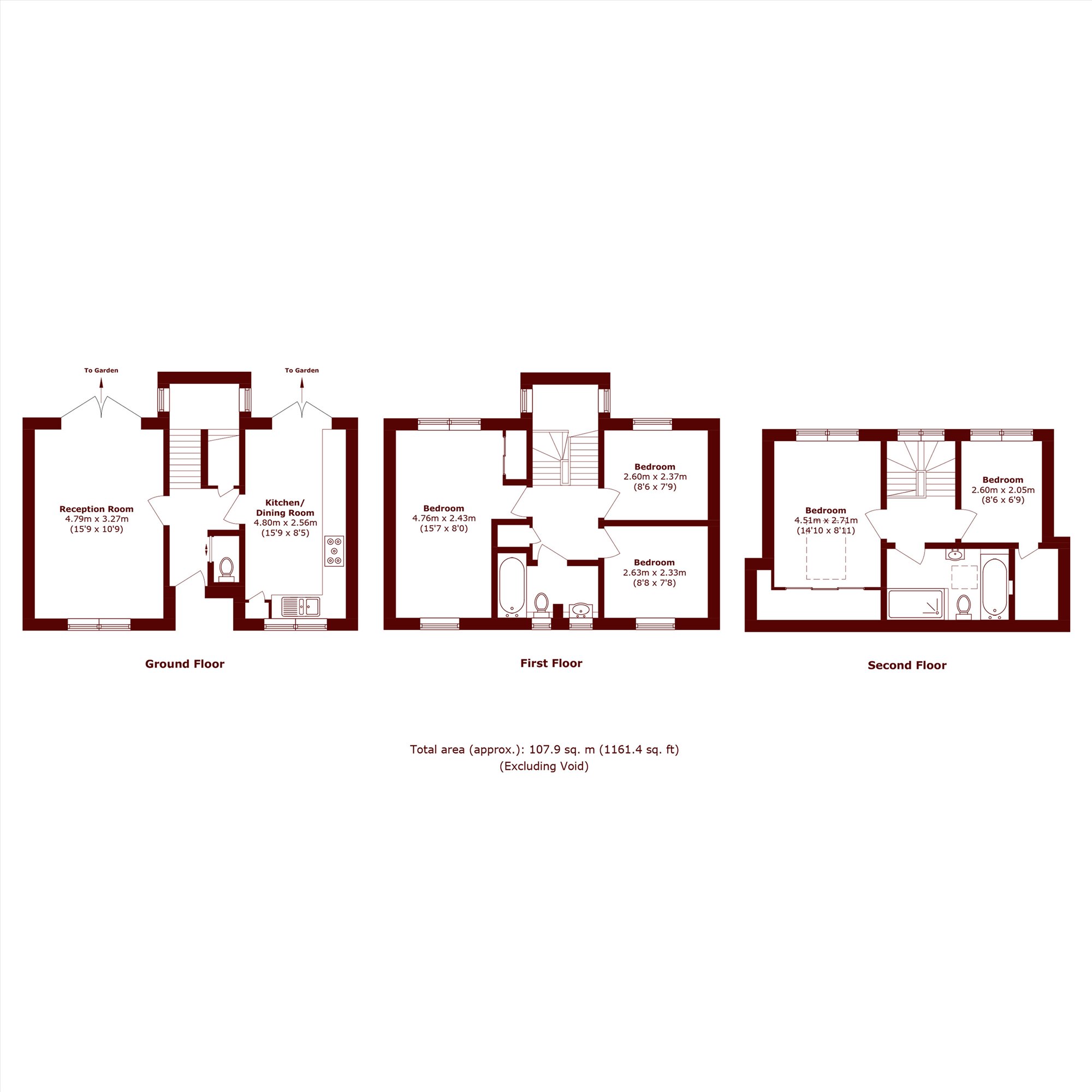 12, Castle Road, London floorplan
