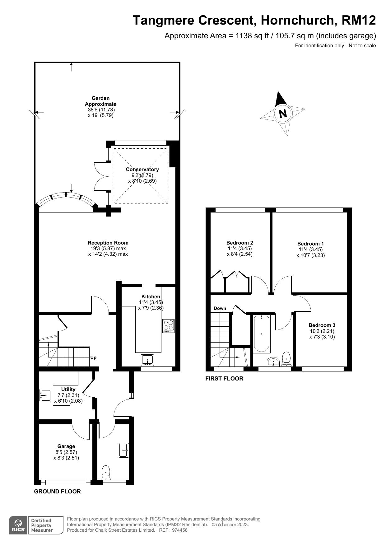 Tangmere Crescent, Hornchurch RM12, 3 bedroom terraced house for sale
