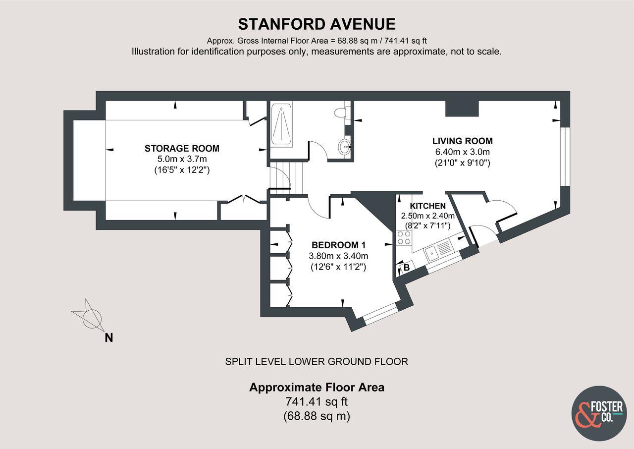 121A, Stanford Avenue, Brighton floorplan