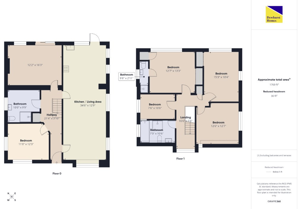 55, Melrose Avenue, Fulwood floorplan