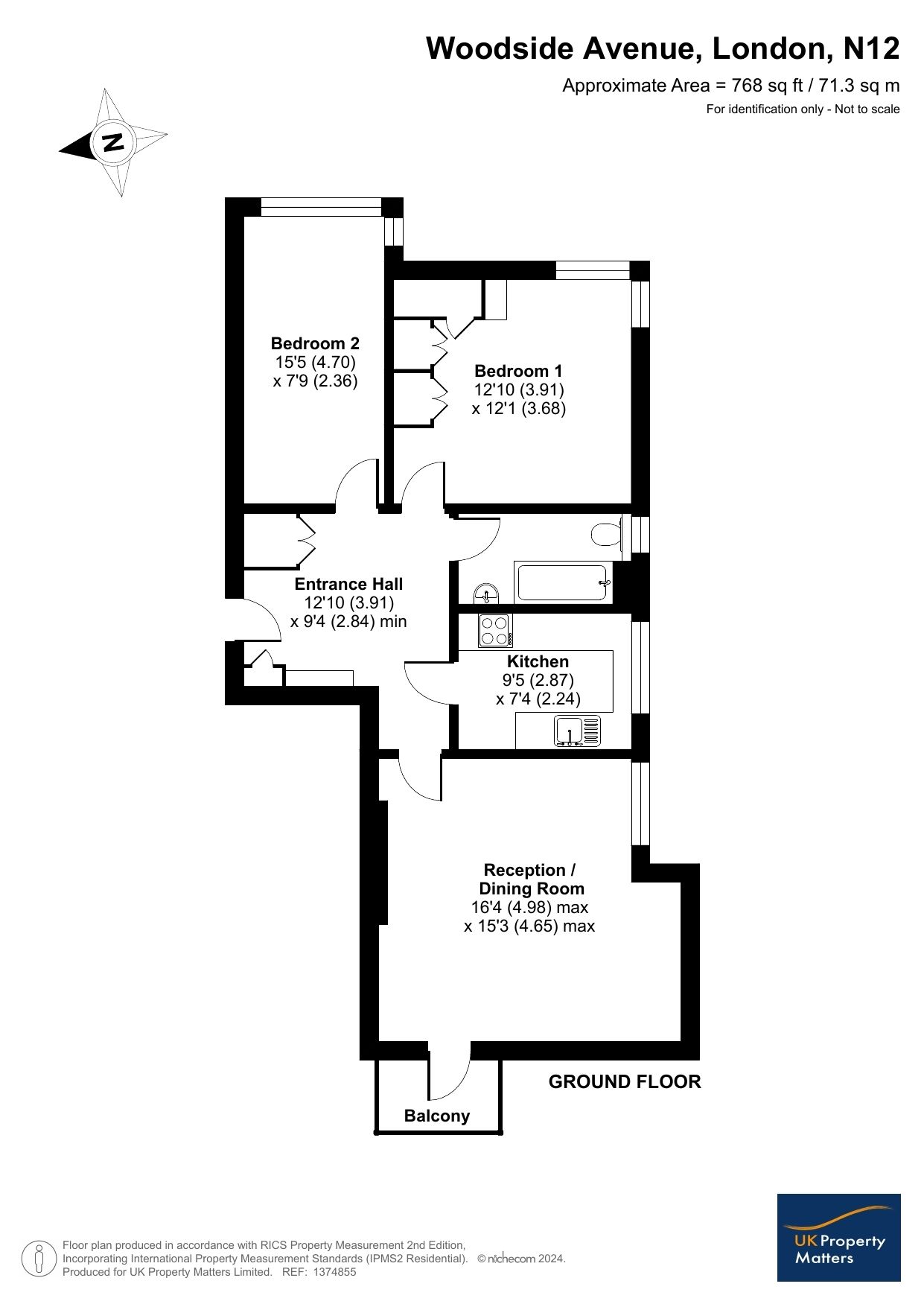 Flat 6A, 11 Woodside Avenue, London floorplan