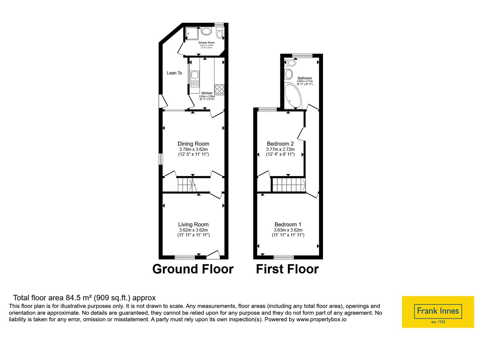 220, Shaftesbury Crescent, Derbyshire floorplan