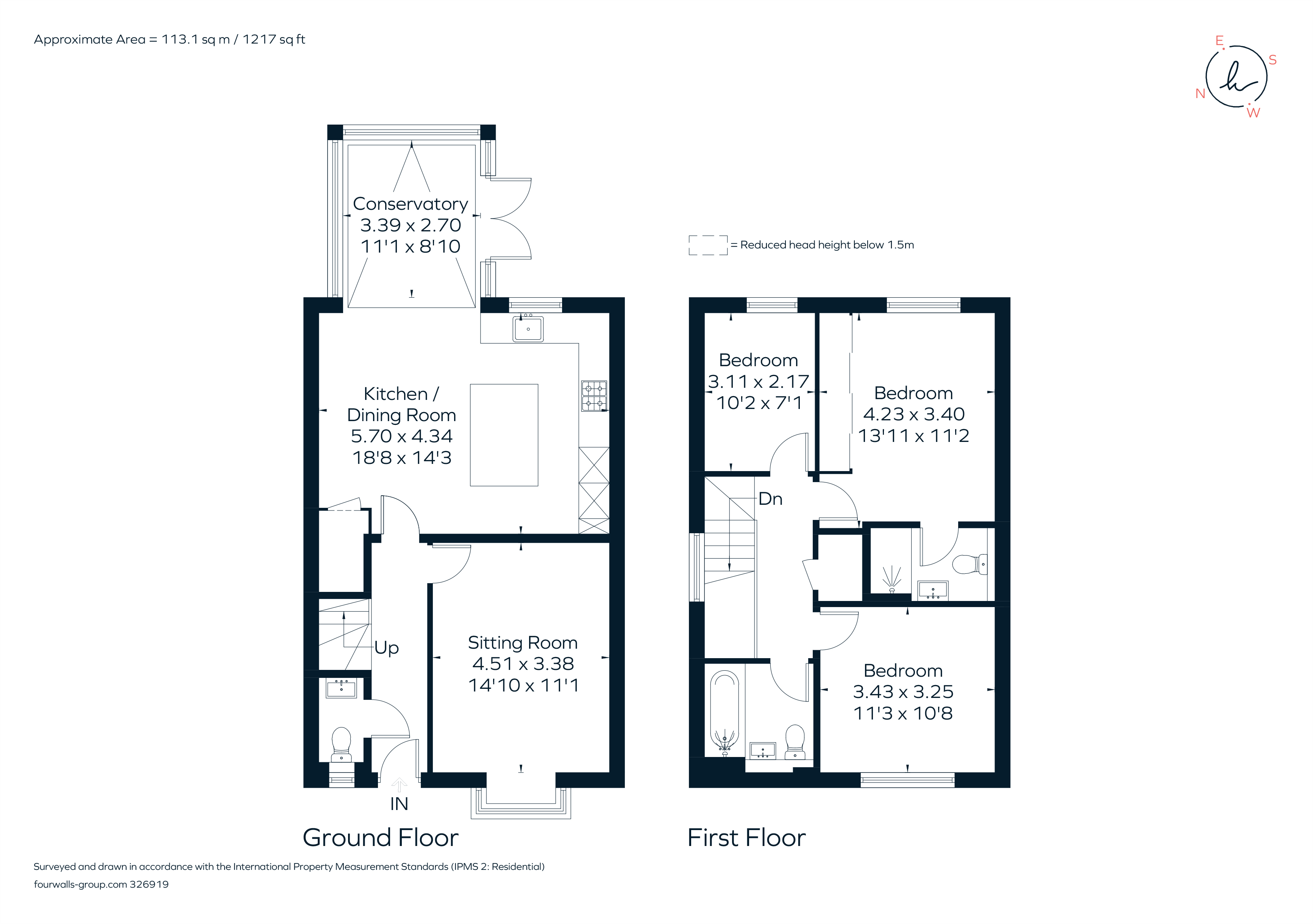 10, Grove Close, Farnham floorplan