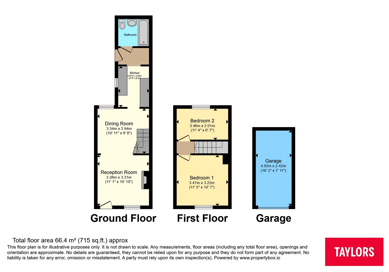 2 Briggington Cottages,, Hockliffe Road, Bedfordshire floorplan