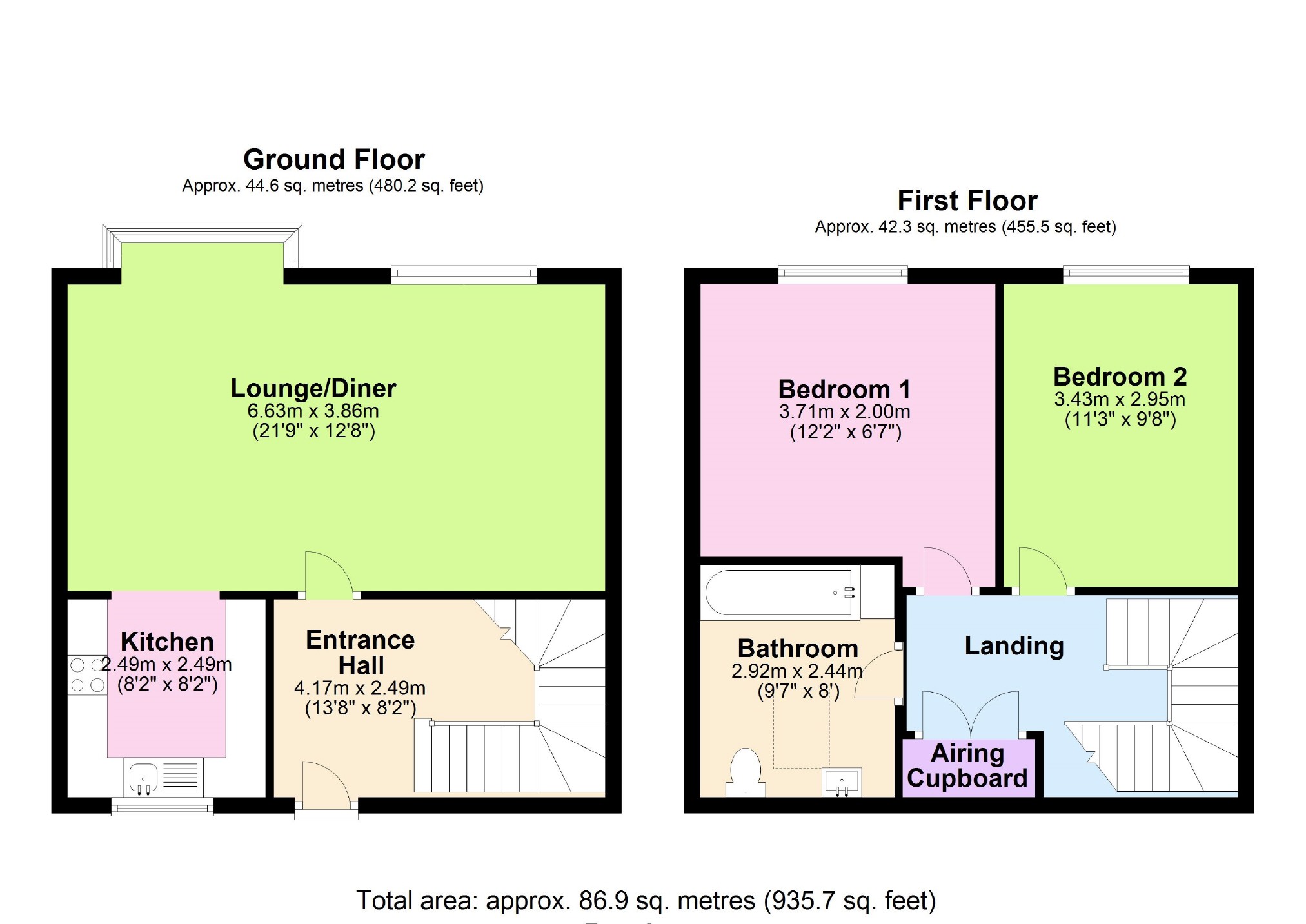 2 Bedrooms Flat for sale in Beetham Court, Chapmore End, Hertfordshire SG12