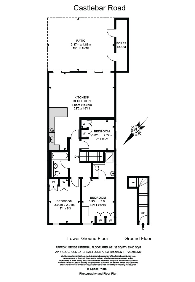 Castlebar Road, London floorplan