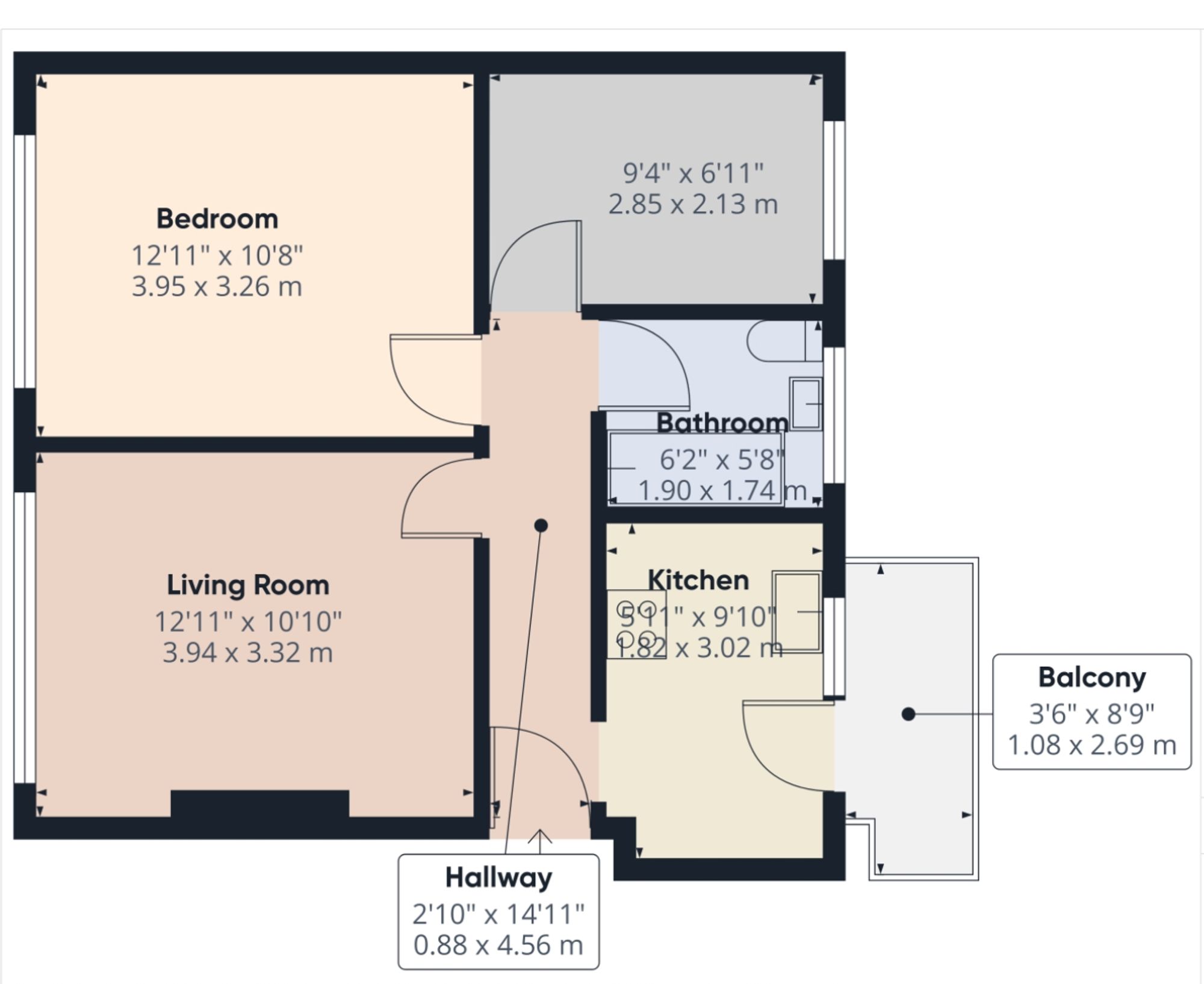 3 Albany Court Blundell Road, Edgware floorplan