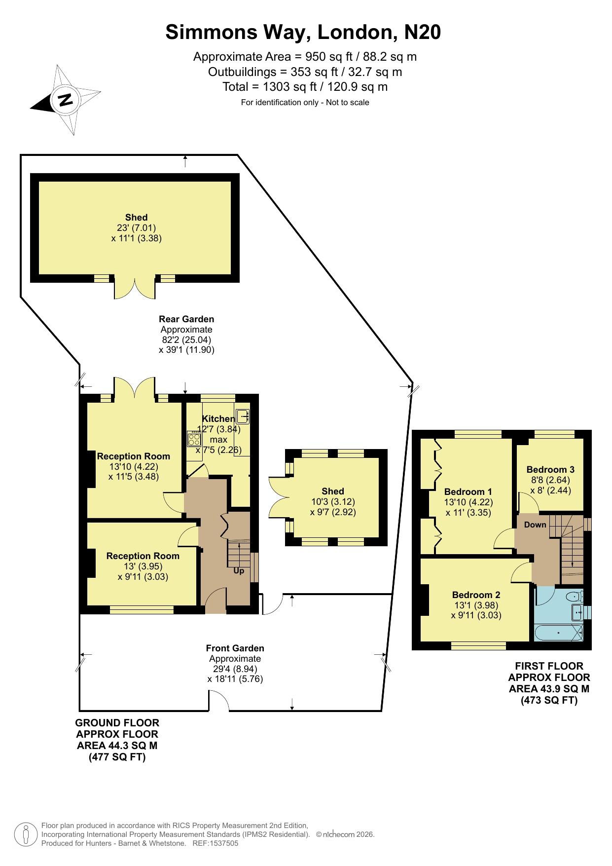 Simmons Way, Whetstone floorplan