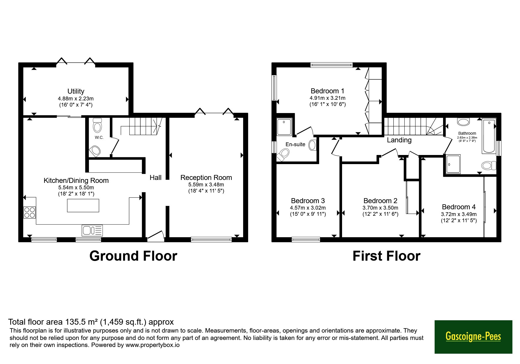 70, Common Road, Esher floorplan