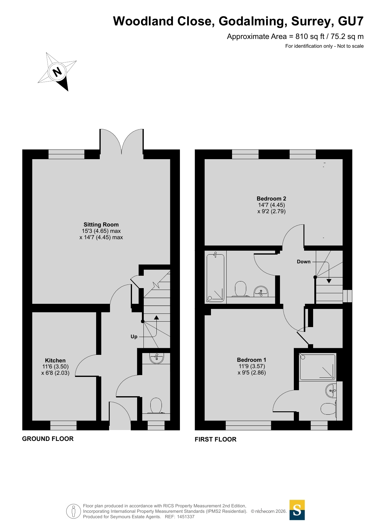 14, Woodland Close, Surrey floorplan
