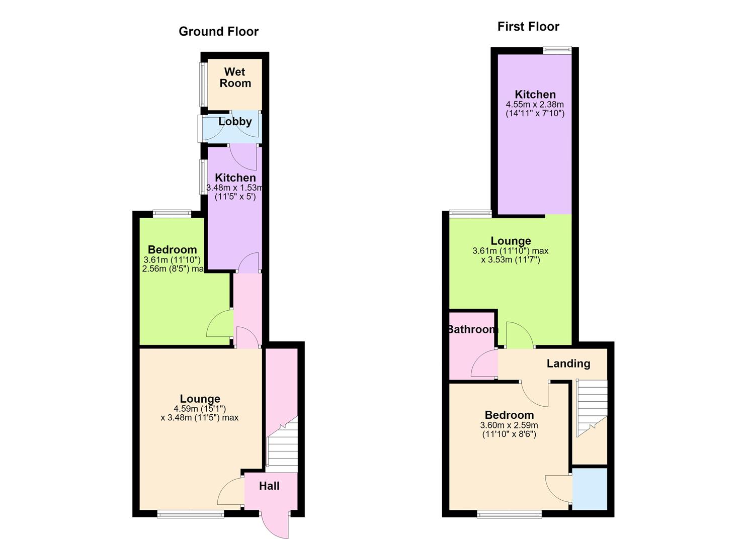 111, Derby Road, Hinckley floorplan