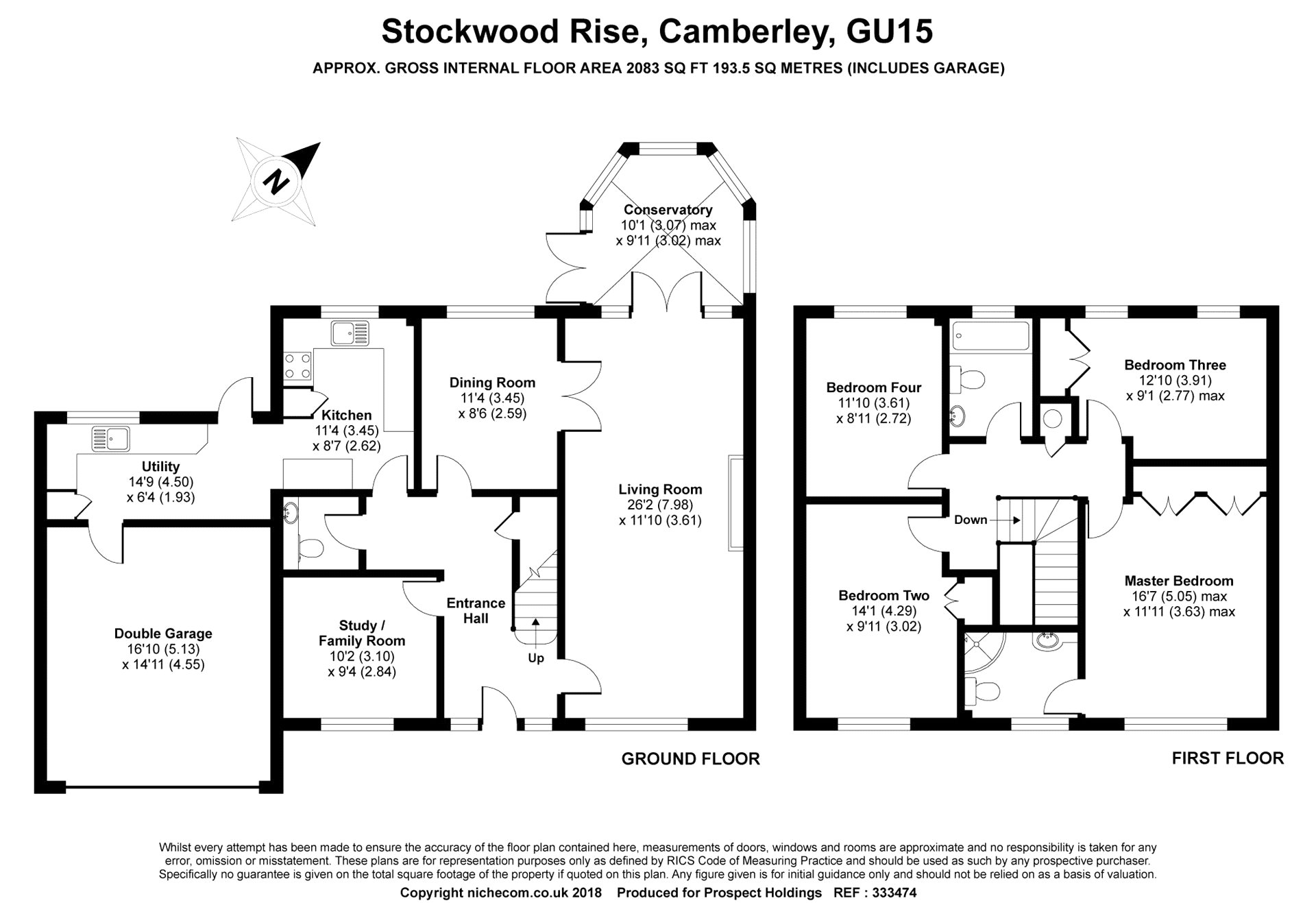 4 Bedrooms Detached house to rent in Stockwood Rise, Camberley, Surrey GU15