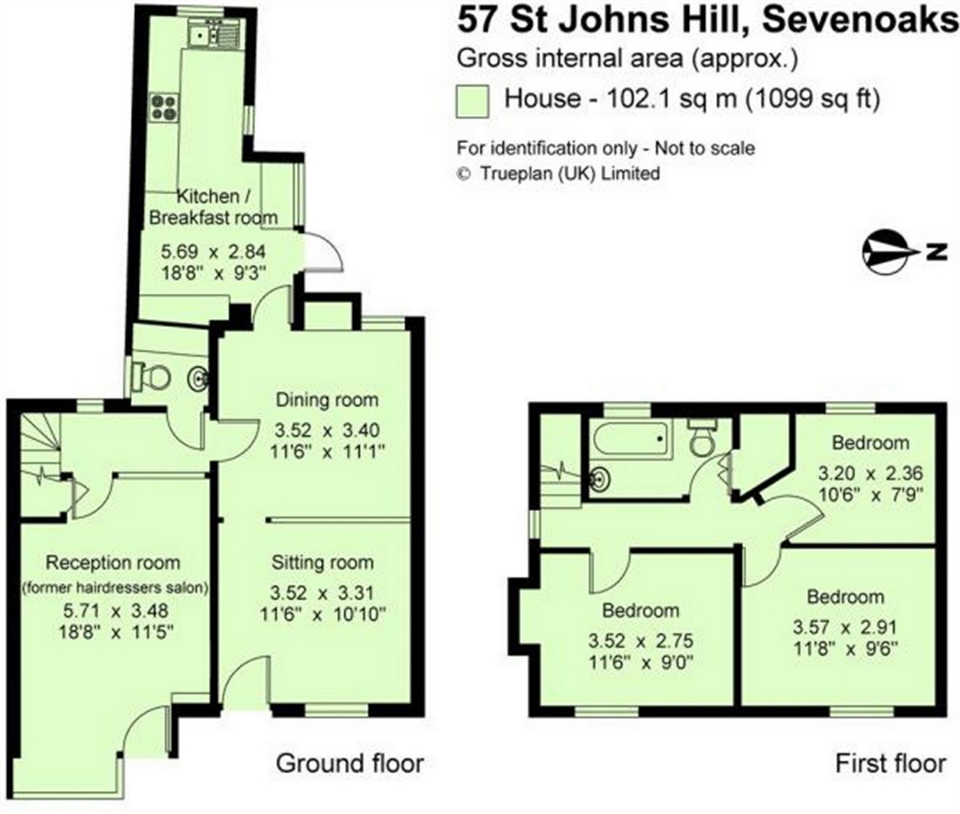 3 Bedrooms Link-detached house for sale in 57 St Johns Hill, Sevenoaks, Kent TN13