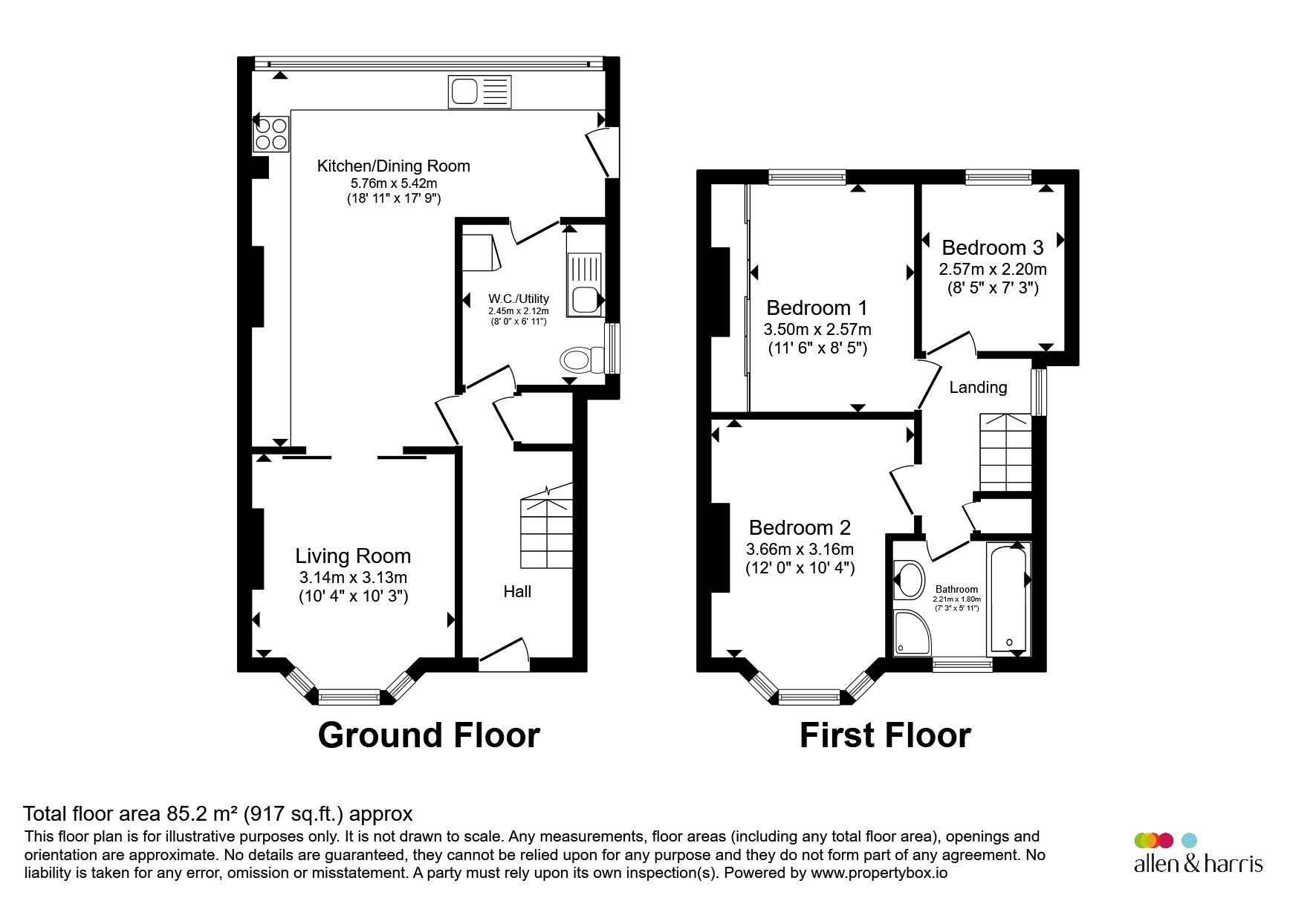 26, Hill View Road, Bath floorplan