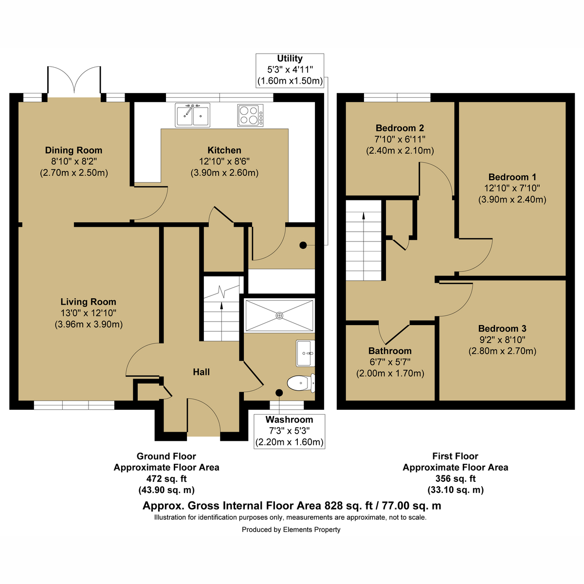 27, Orwell Crescent, Great Yarmouth floorplan