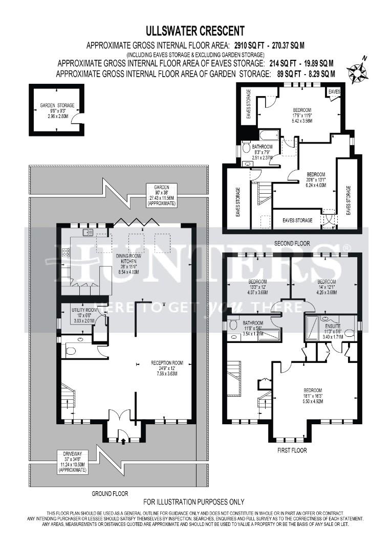 109, Ullswater Crescent, London floorplan