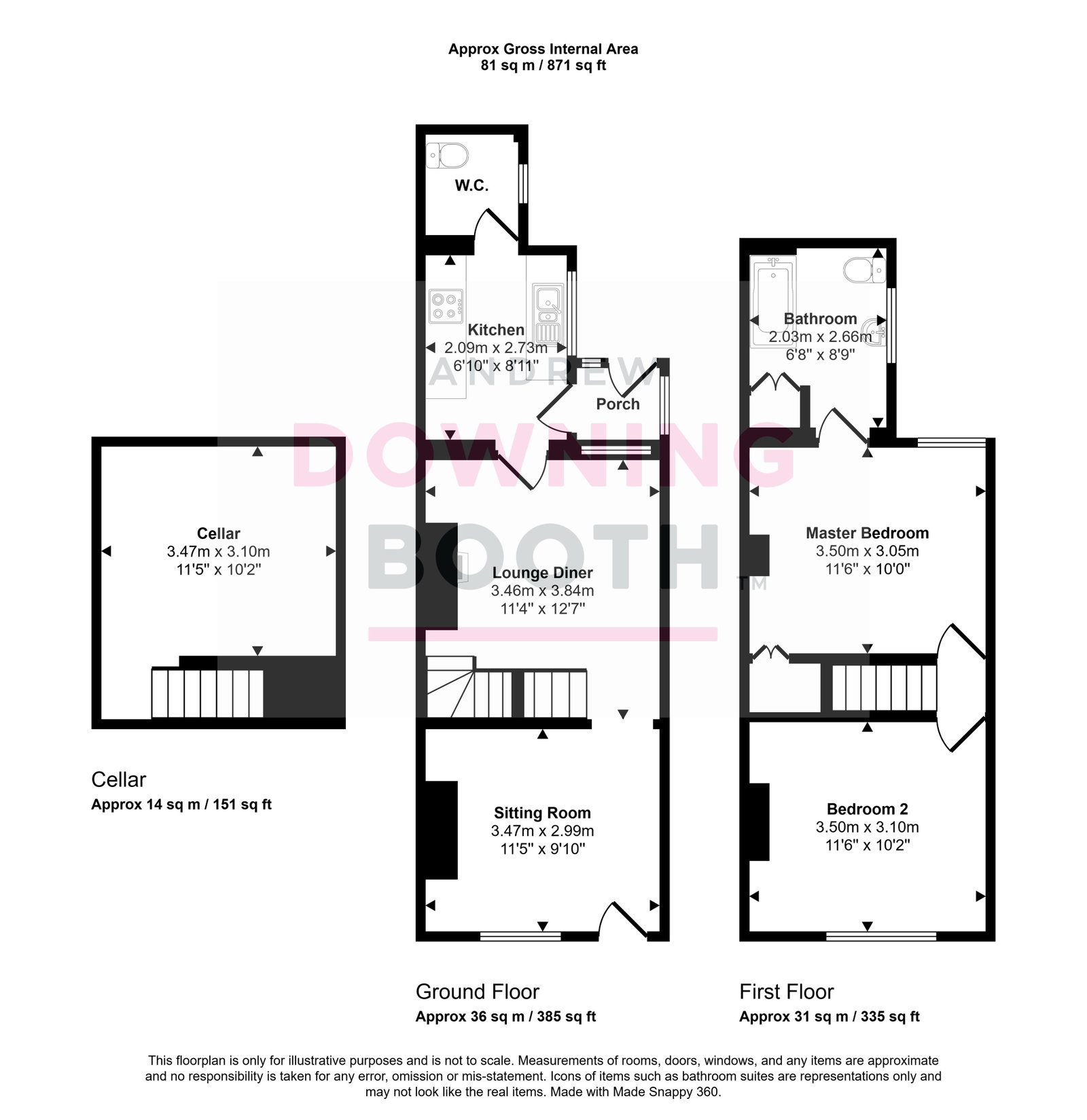 290, Chase Road, Burntwood floorplan