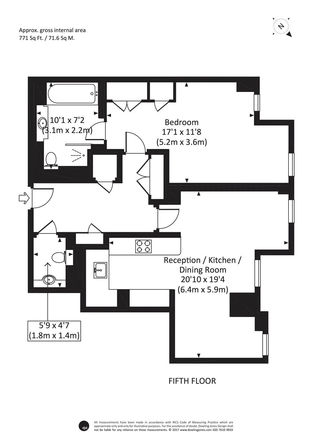 1 Bedrooms Flat to rent in Chantrey House, 4 Eccleston Street, London SW1W
