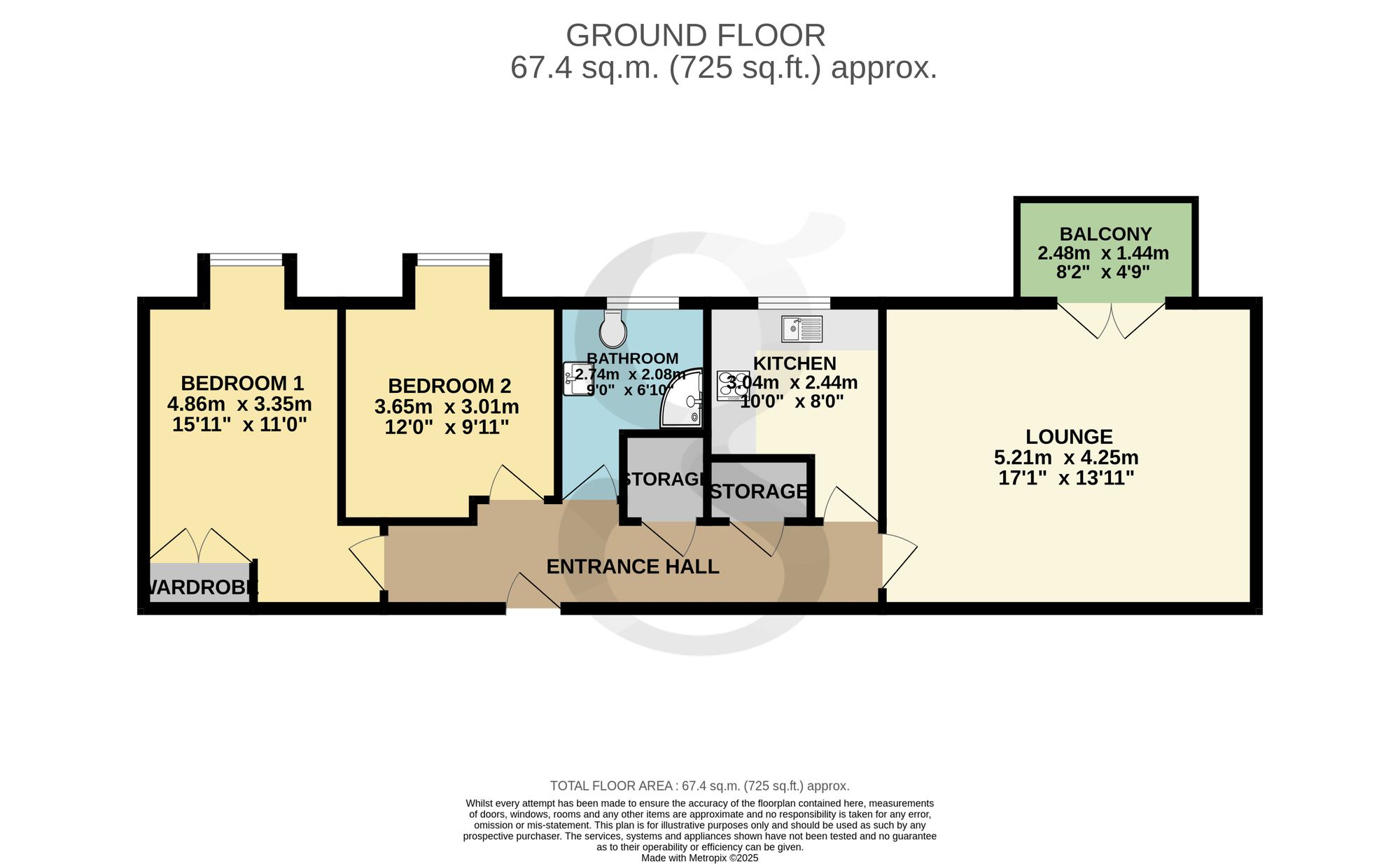 97 Rose Mews L'Hermitage Gardens La Route De Beaumont, Jersey floorplan