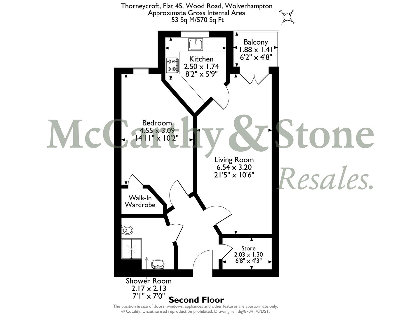 45 Thorneycroft, Wood Road, Wolverhampton floorplan