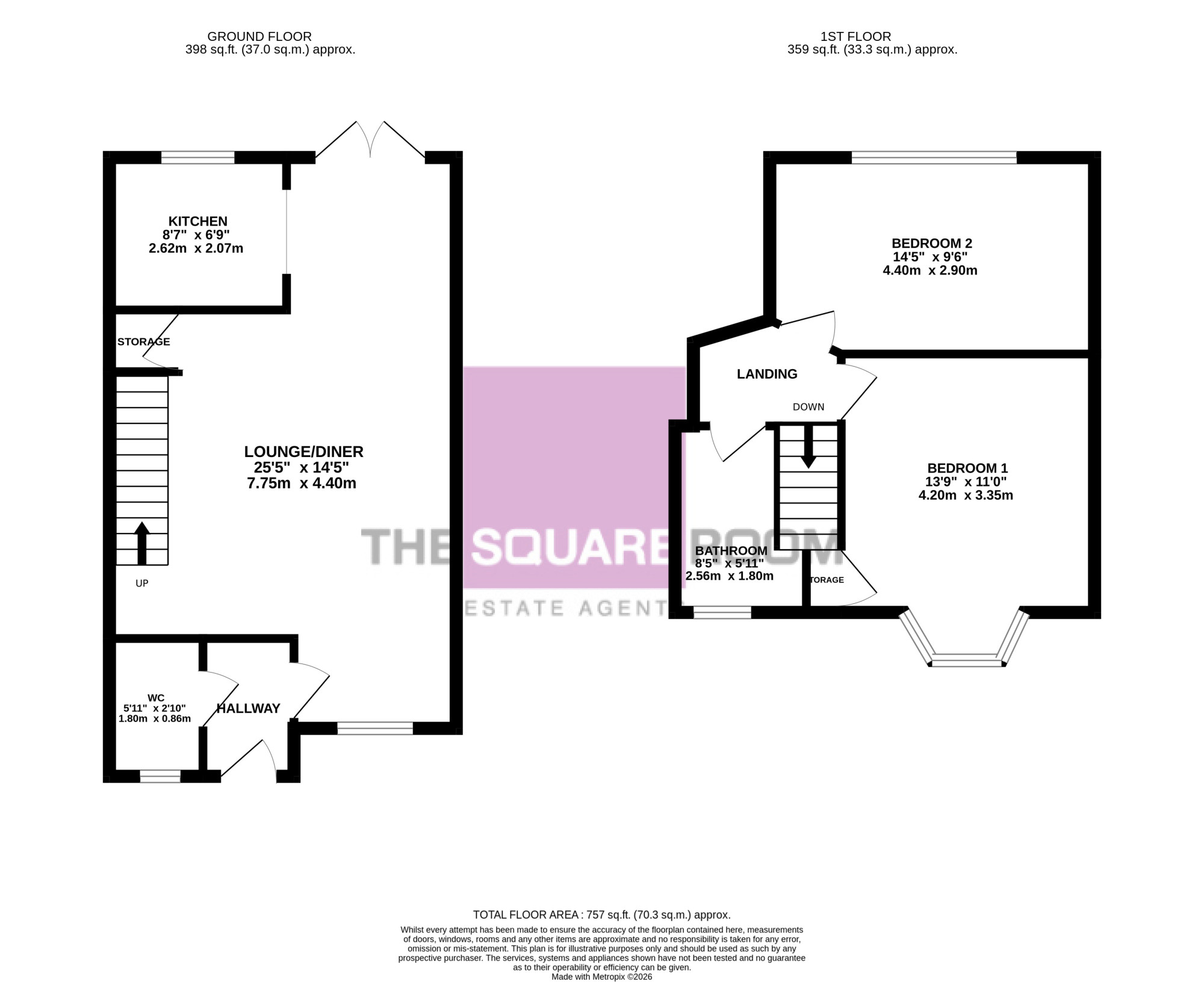 5, Jubilee Gardens, Staining floorplan